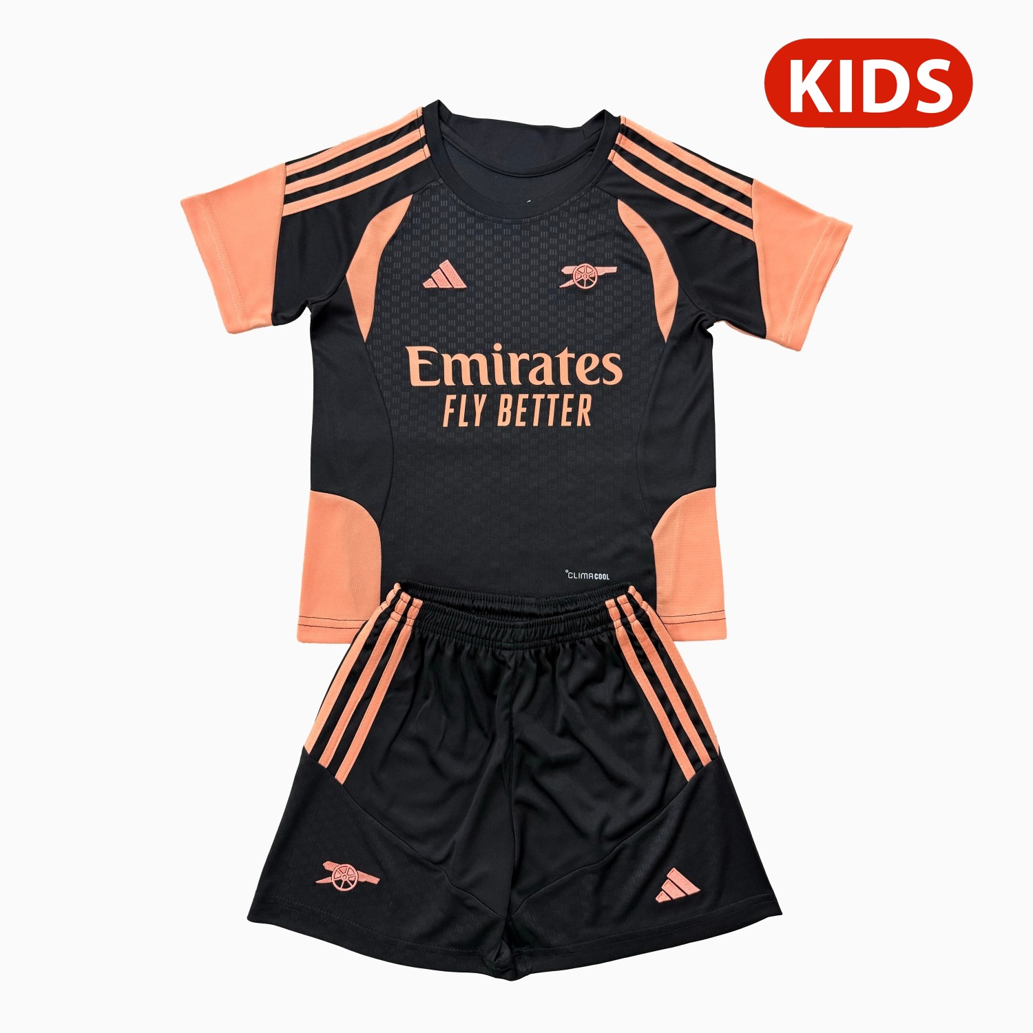 Arsenal 26-27 Black Kids Short-Sleeve Training Set - ManixJersey