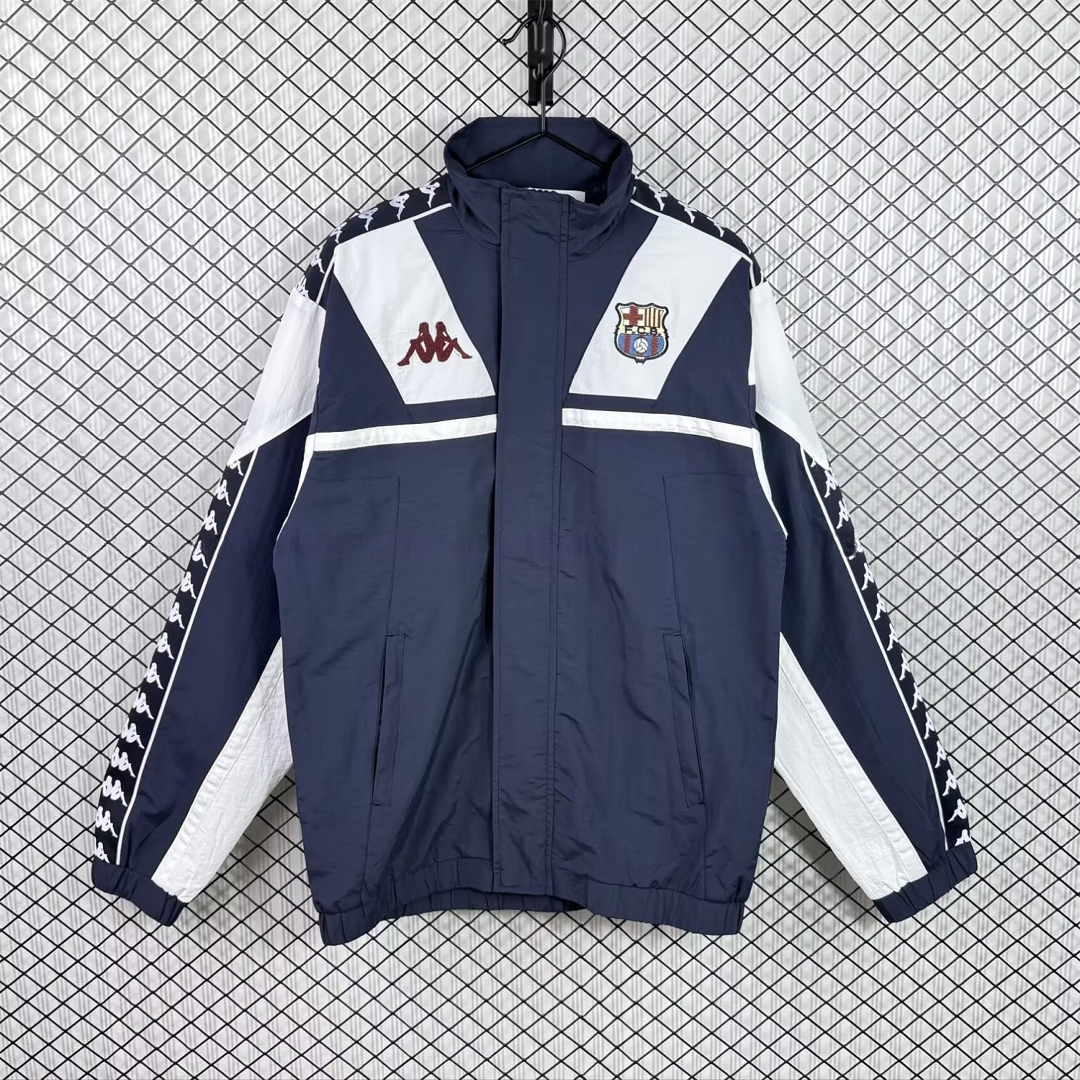 Retro Barcelona 1994-95 Windbreaker Jacket - Black - ManixJersey