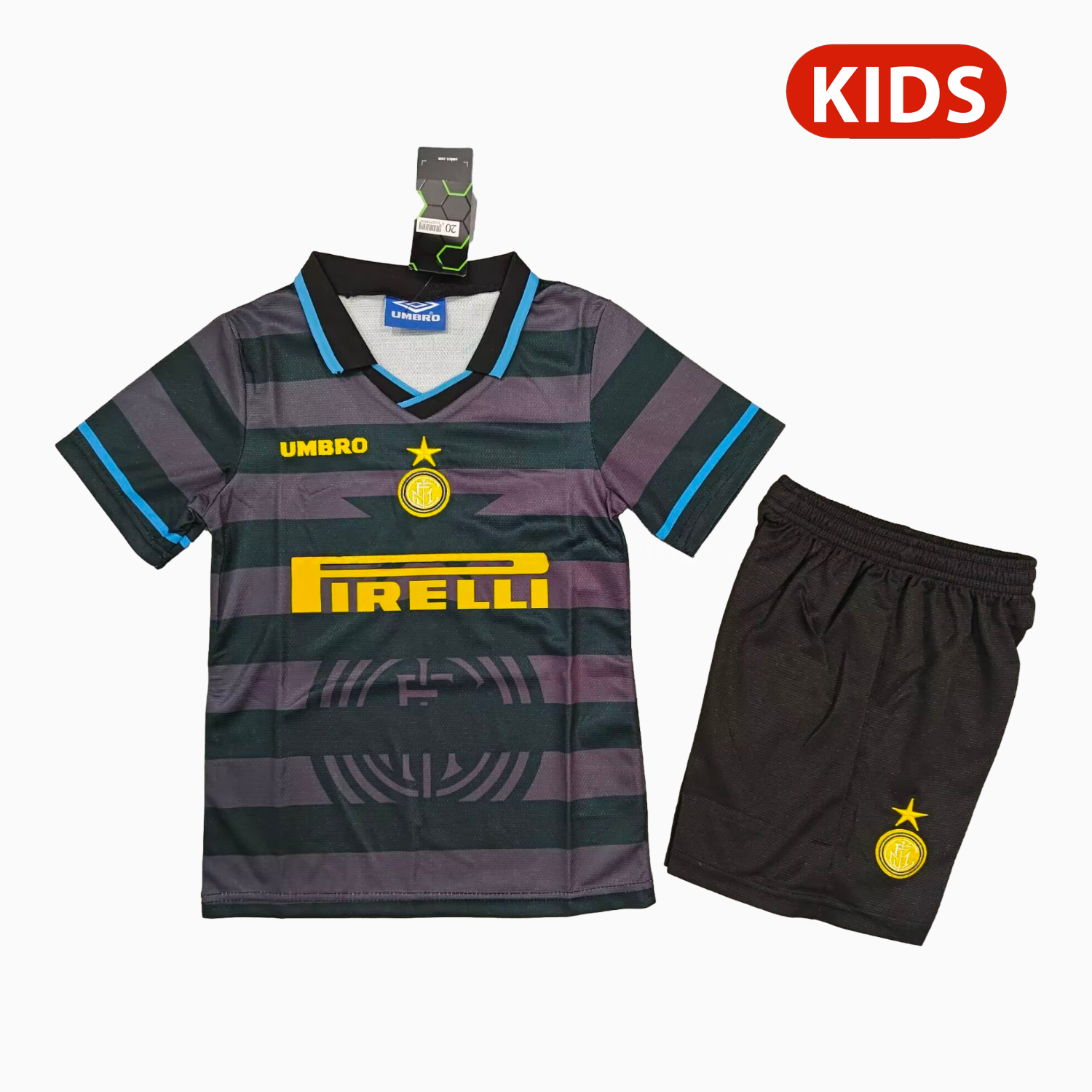 Retro Inter Milan 1997-98 Third Kids Kit - ManixJersey