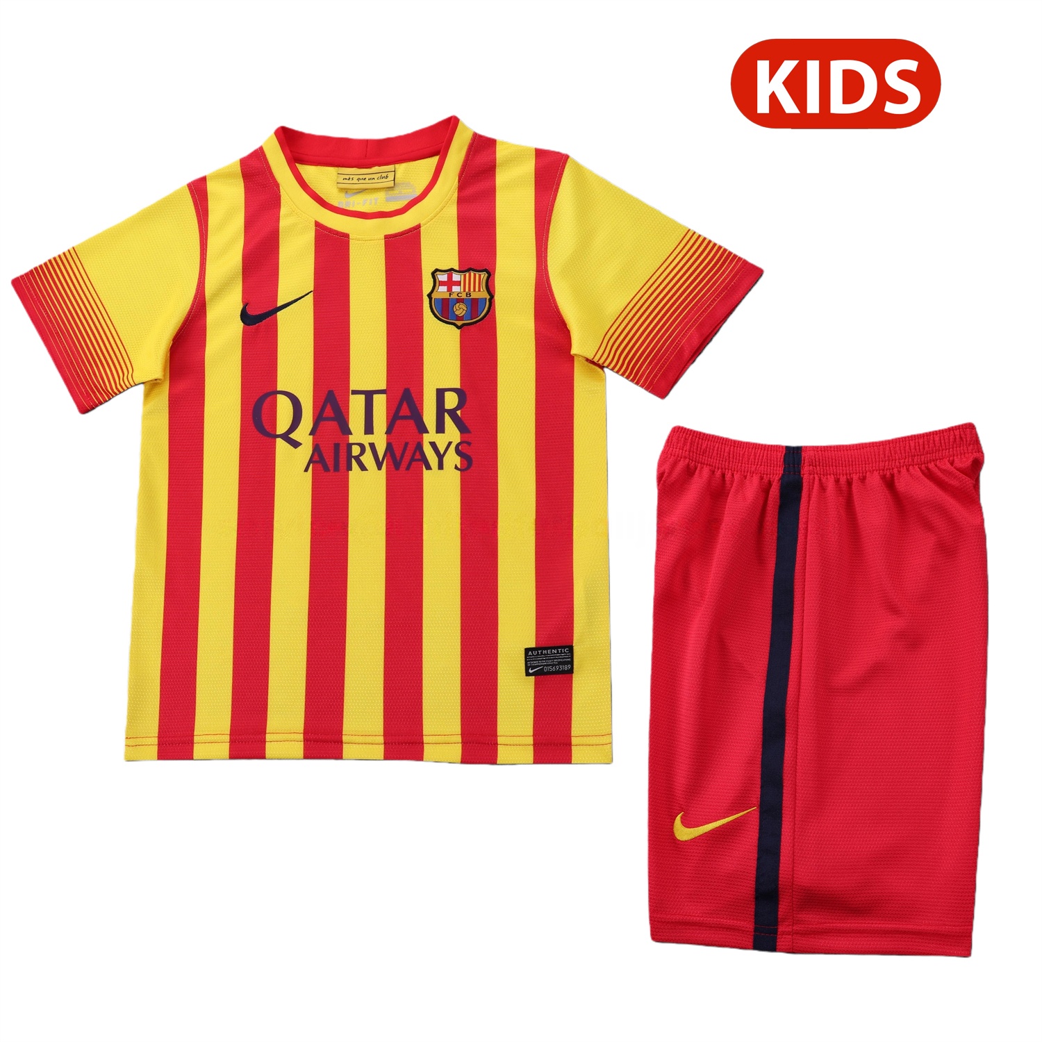 Retro Barcelona 2013-14 Away Kids Kit - ManixJersey