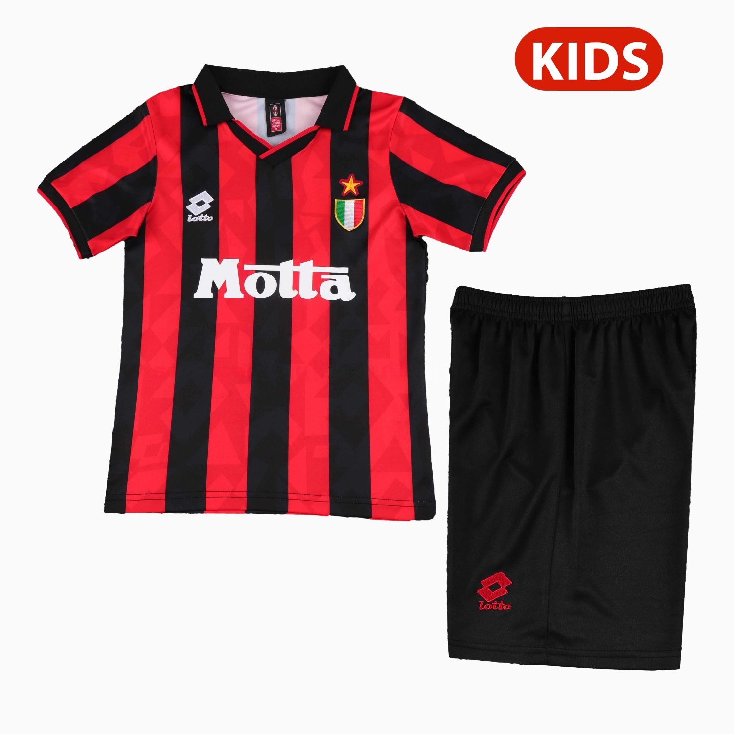 Retro AC Milan 1993-94 Home Kids Kit - ManixJersey