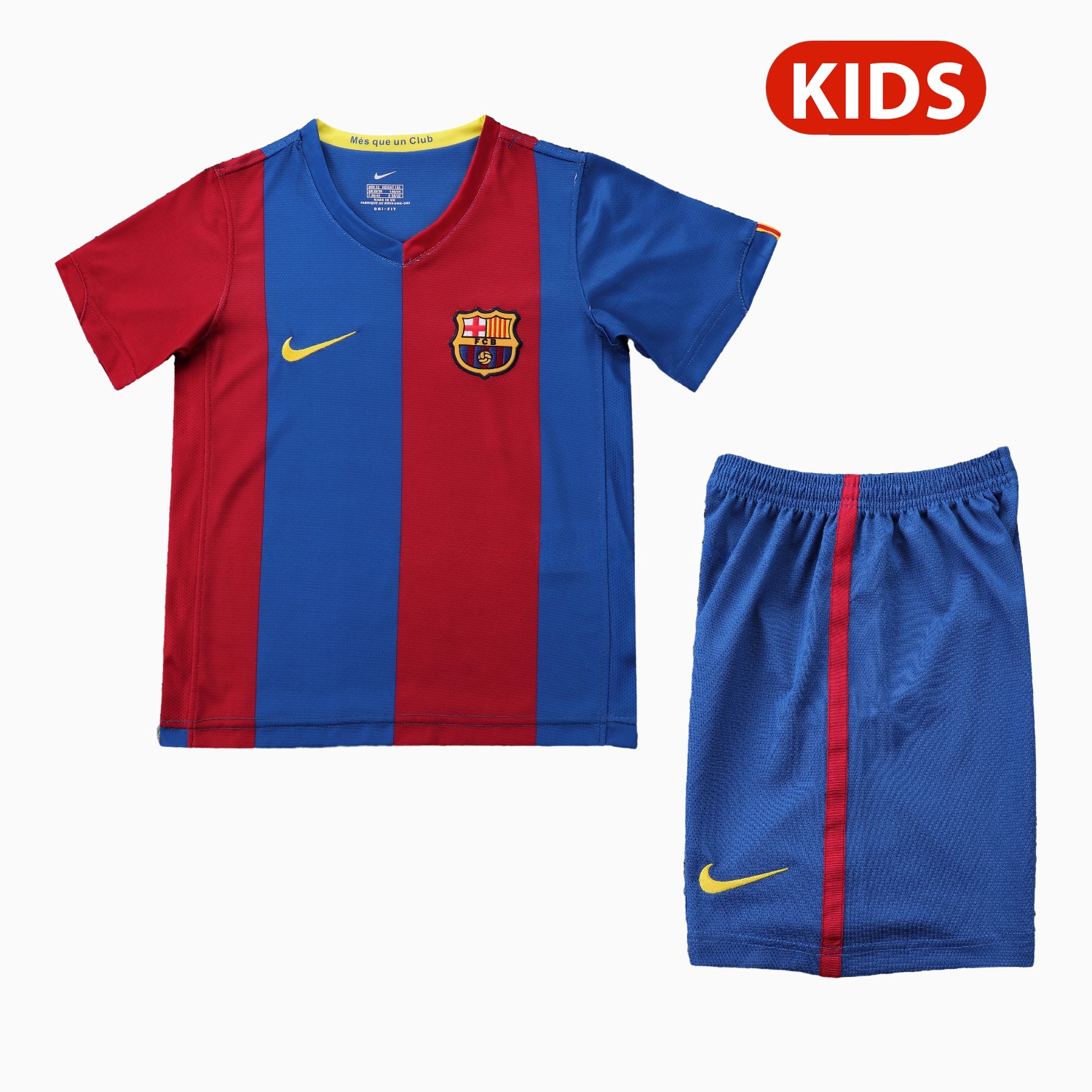 Retro Barcelona 2006-07 Home Kids Kit - ManixJersey
