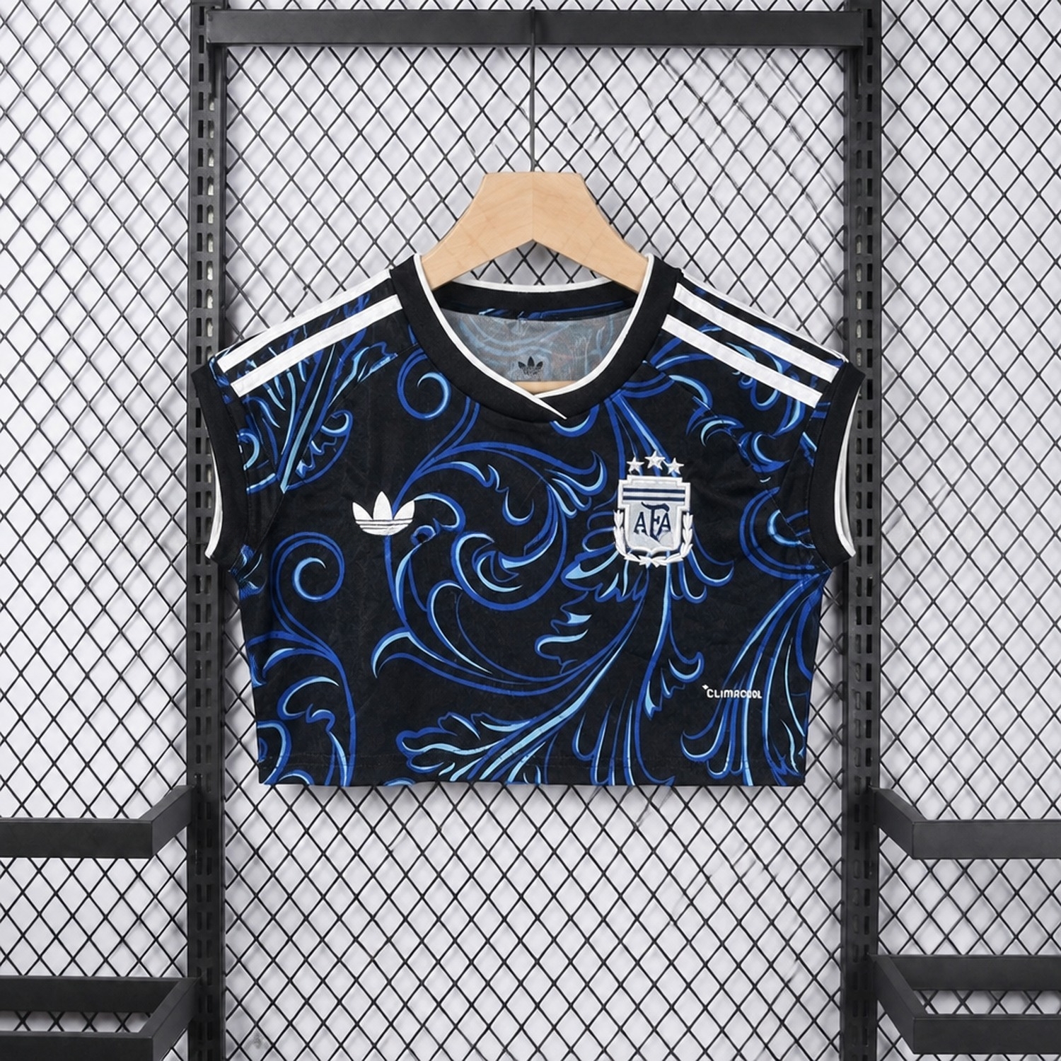 Women's Argentina 2026 Away Cropped Sleeveless Jersey - Fans Version - ManixJersey