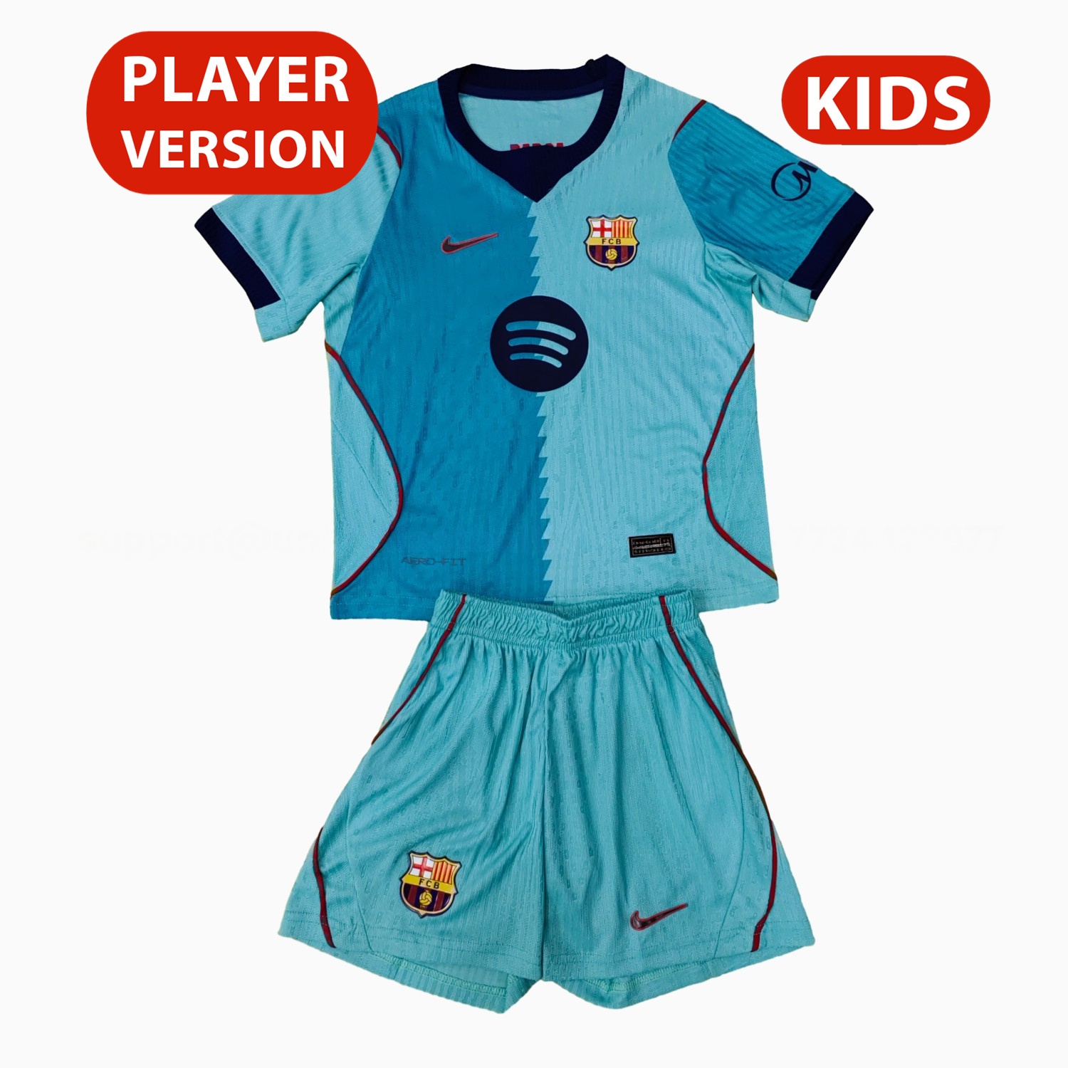 Barcelona 26-27 Away Kids Kit - Player Version - ManixJersey