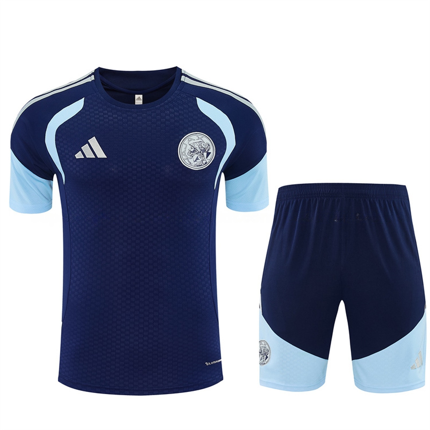 Ajax 26-27 Short-Sleeve Training Set - Deep Blue Top & Deep Blue Shorts - ManixJersey