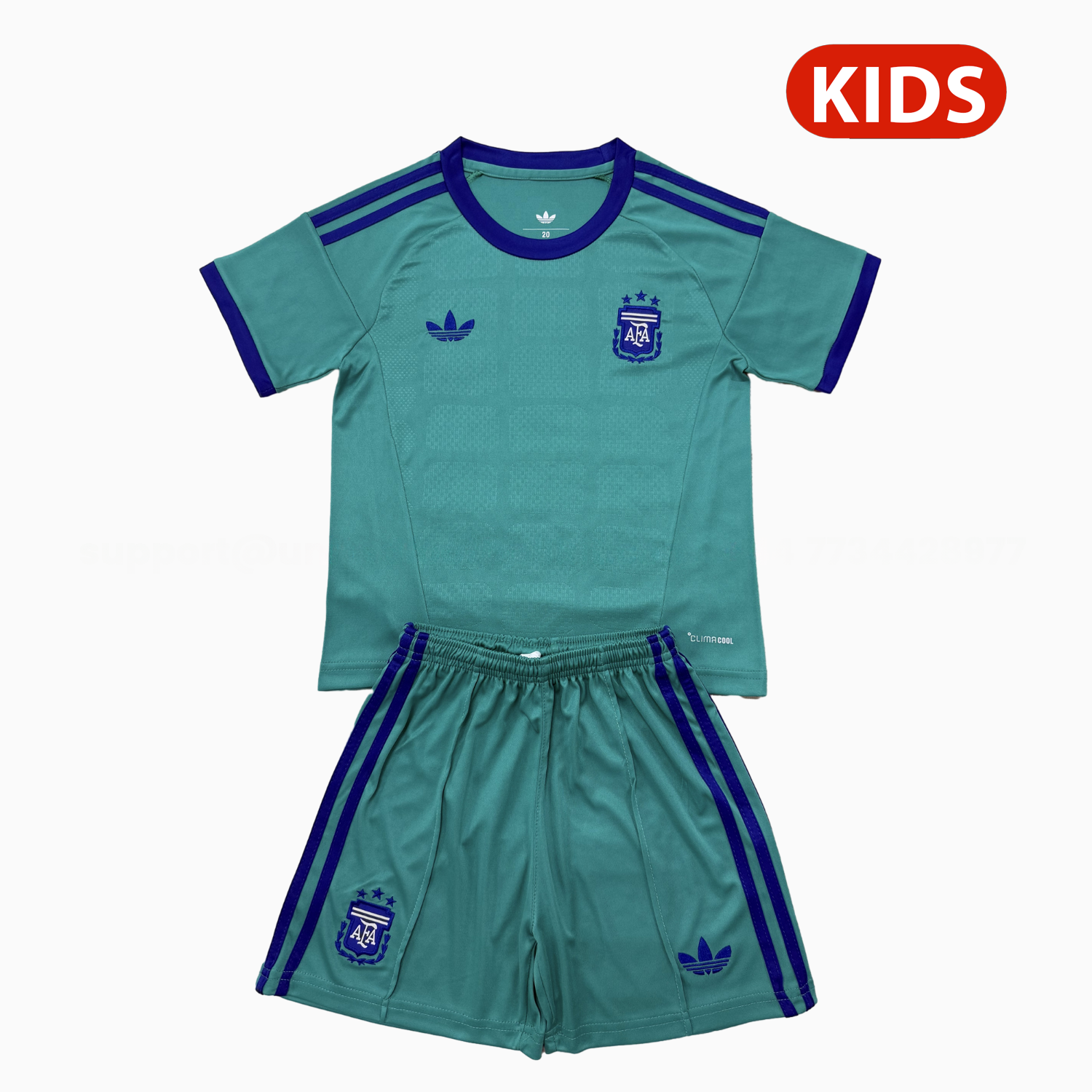 Argentina 2026 Green Goalkeeper Jersey Kids Kit - ManixJersey