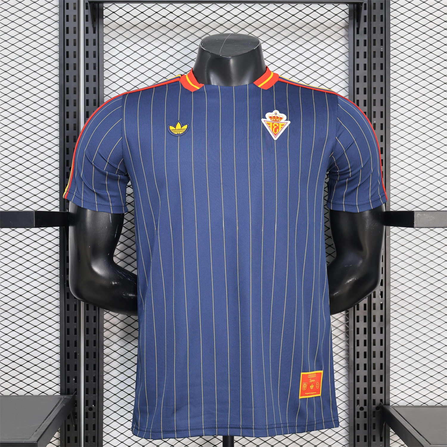 Spain 2026 Terrace Icon Retro Casual Style Deep Blue Jersey - Player Version - ManixJersey