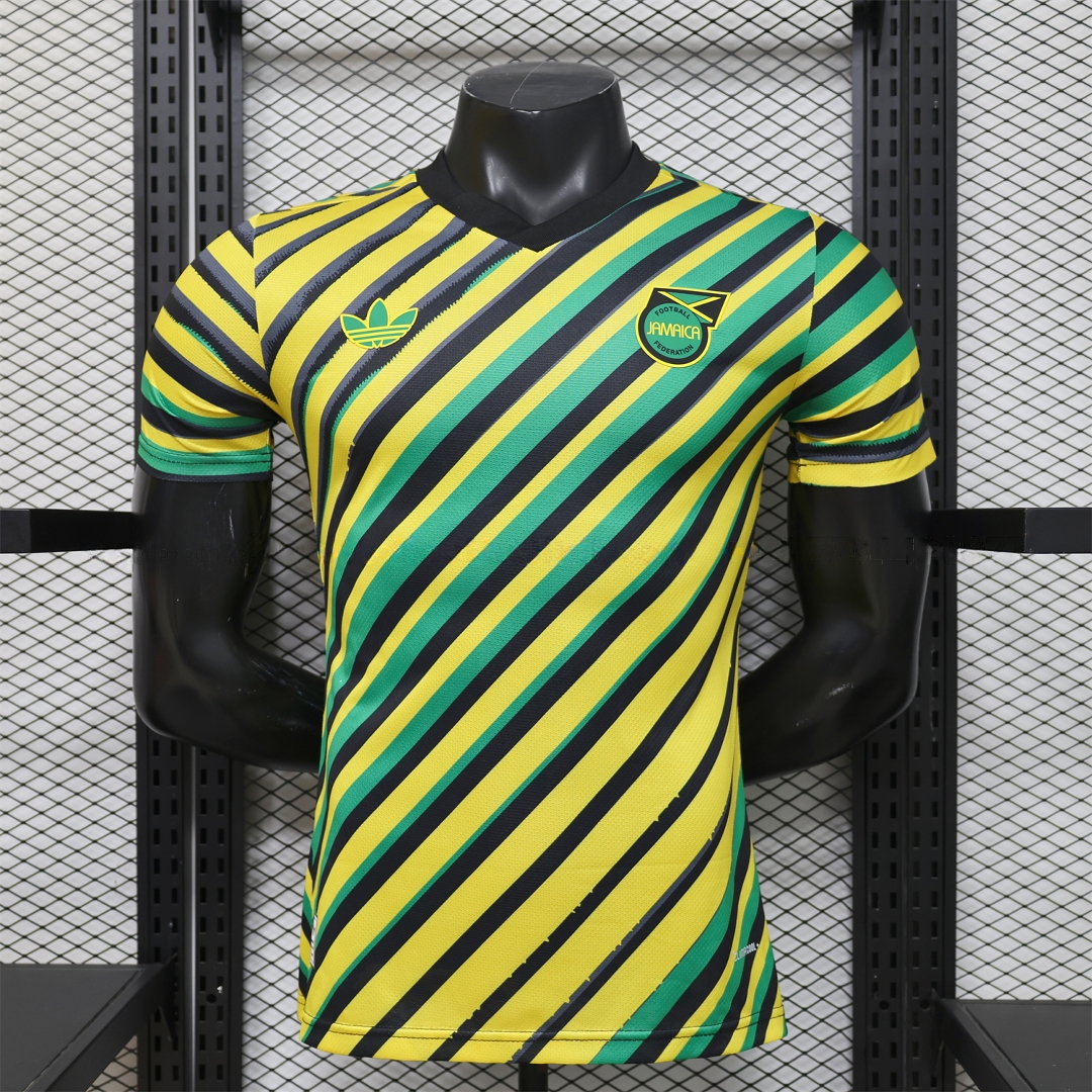 Jamaica 2026 Yellow-Green Twill Jersey - Player Version - ManixJersey