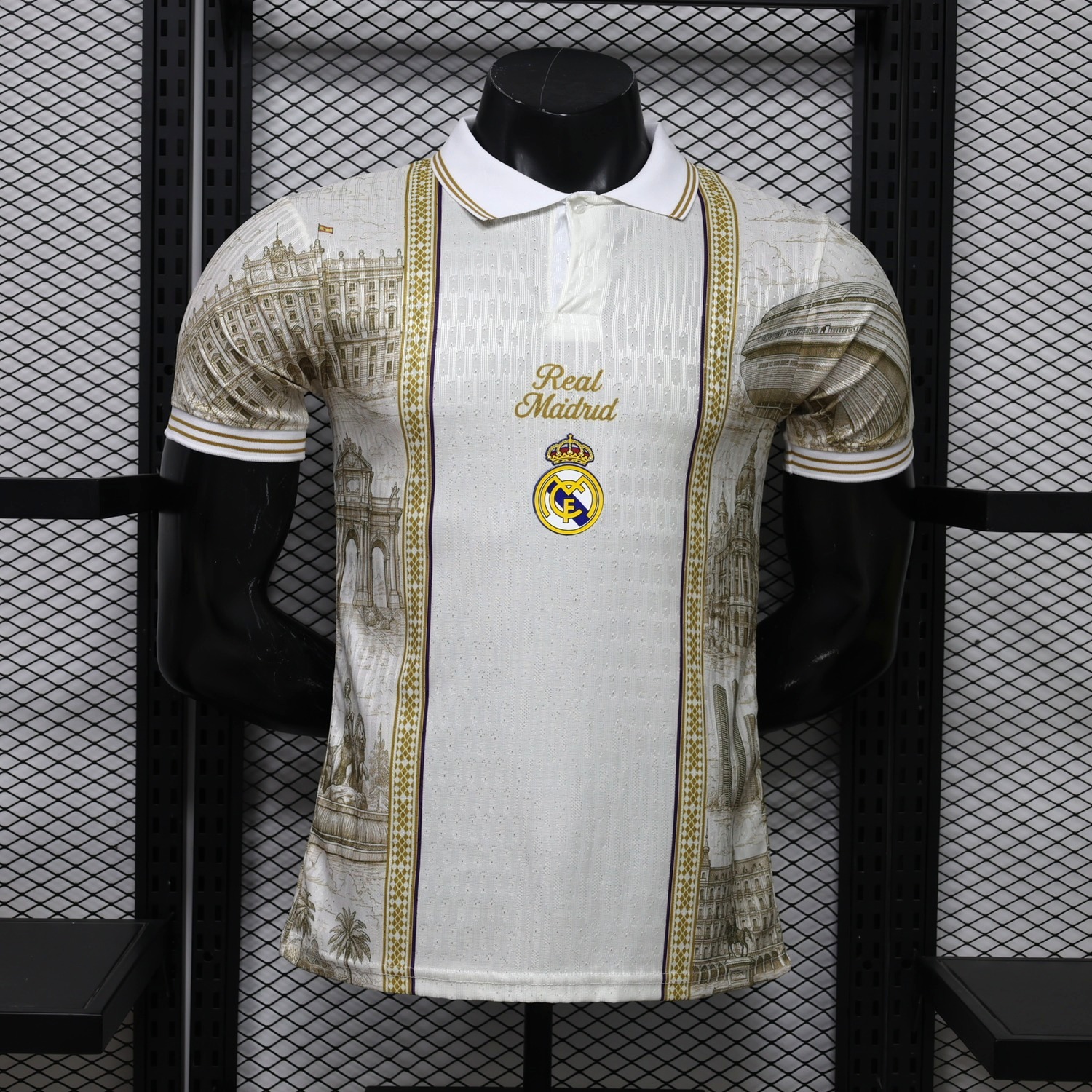 Real Madrid 26-27 White Gold Special Jersey - Player Version - ManixJersey