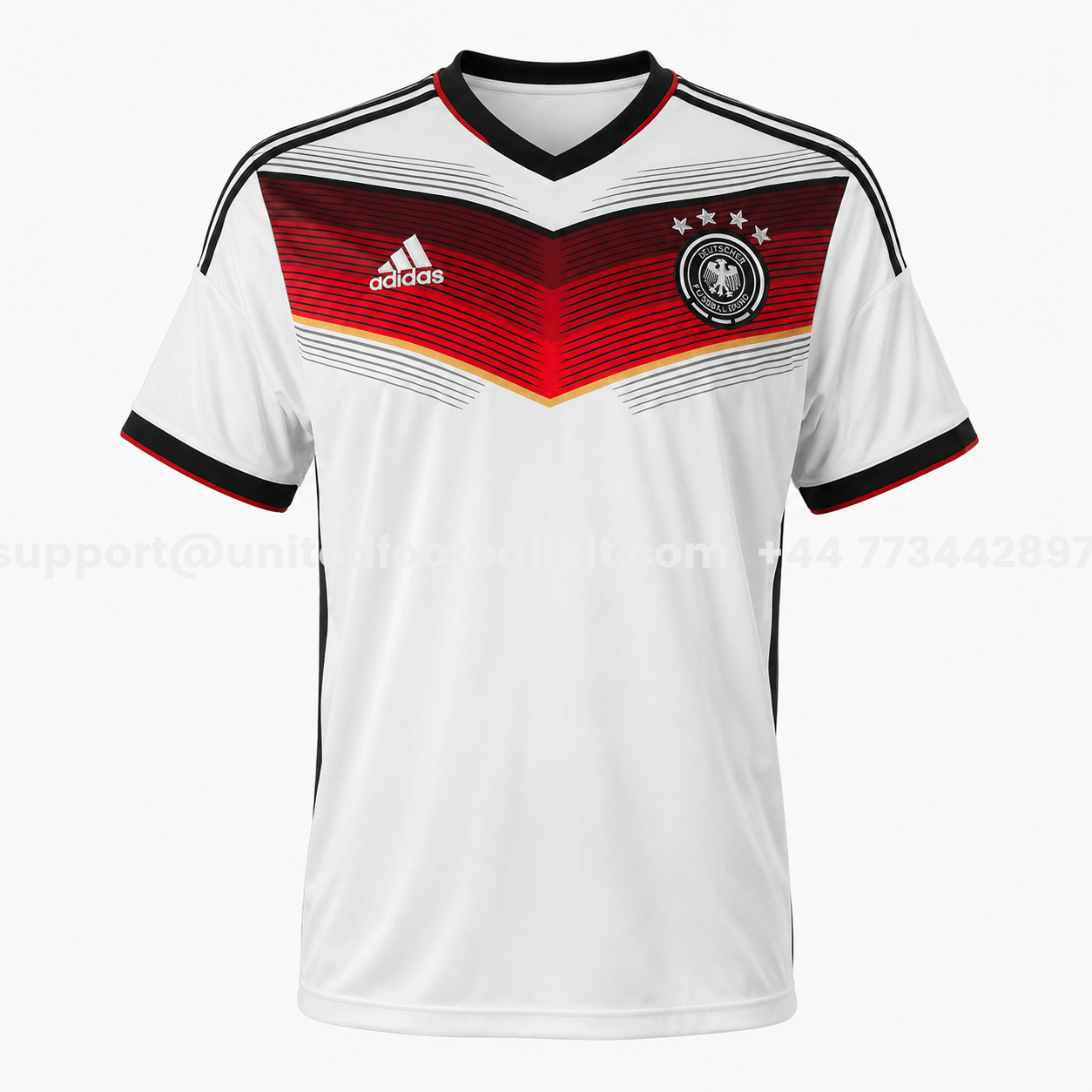 Retro Germany 2014 Home Jersey With 4 Stars - ManixJersey