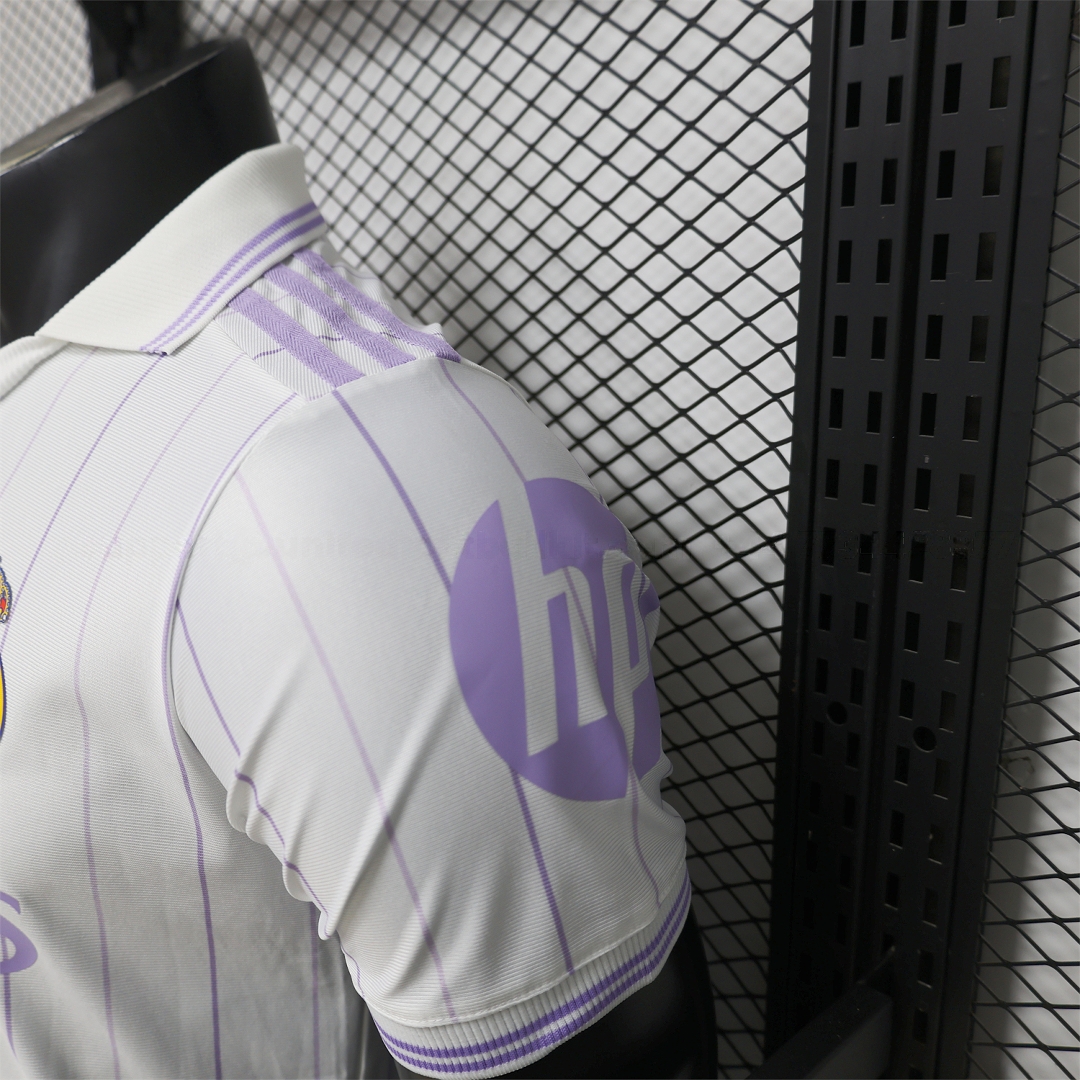 Real Madrid 25-26 Retro Style White Polo Jersey - Player Version - ManixJersey