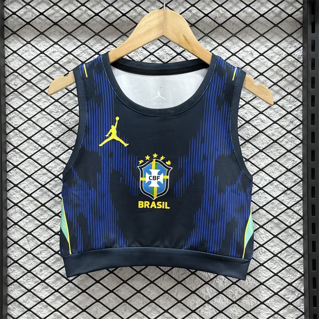 Women's Brazil 2026 Away Yoga Vest - ManixJersey