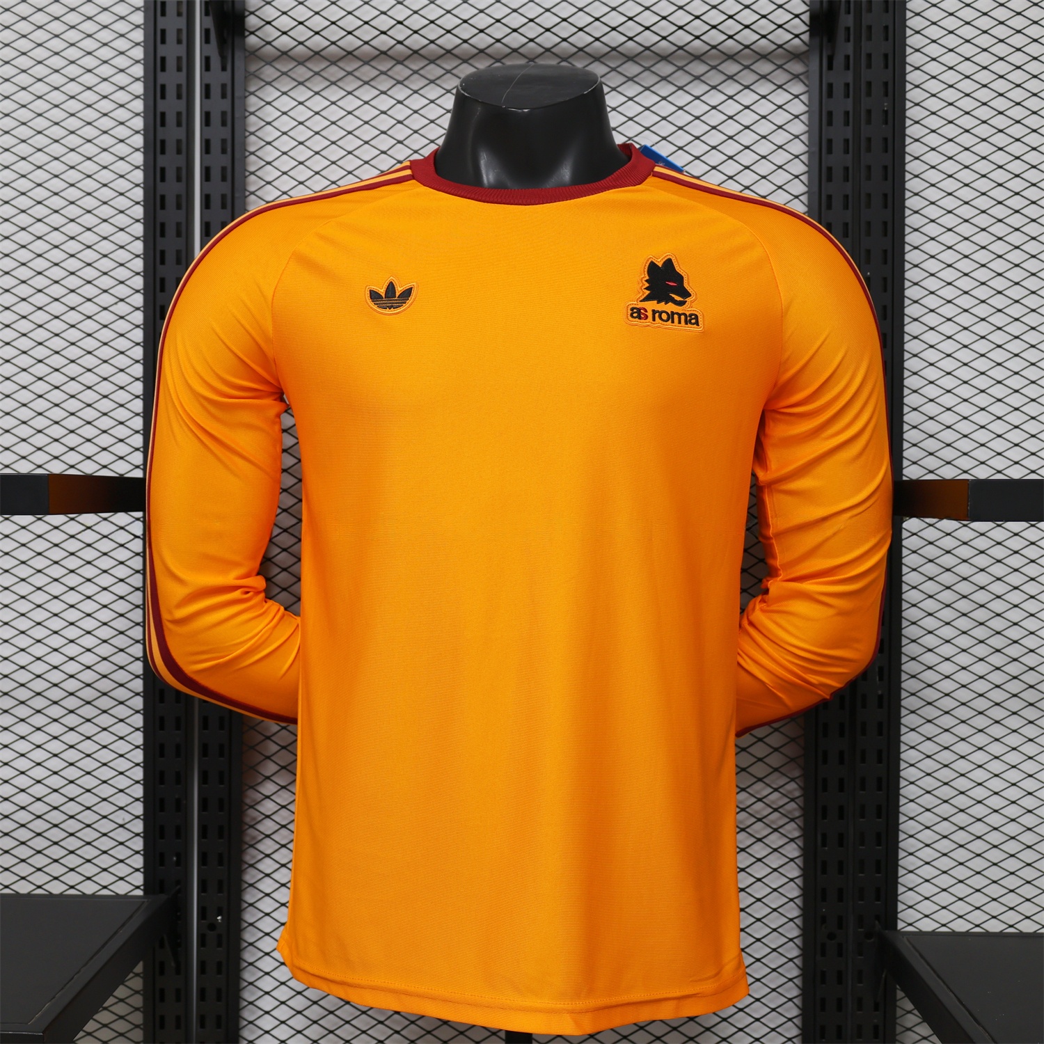 AS Roma 25-26 Retro Casual Style Orange Special Long Sleeves Jersey - Player Version - ManixJersey