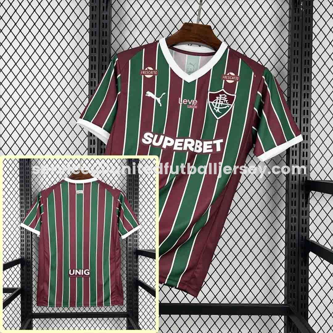 Fluminense 26-27 Home Jersey With All Sponsors - Fans Version - ManixJersey