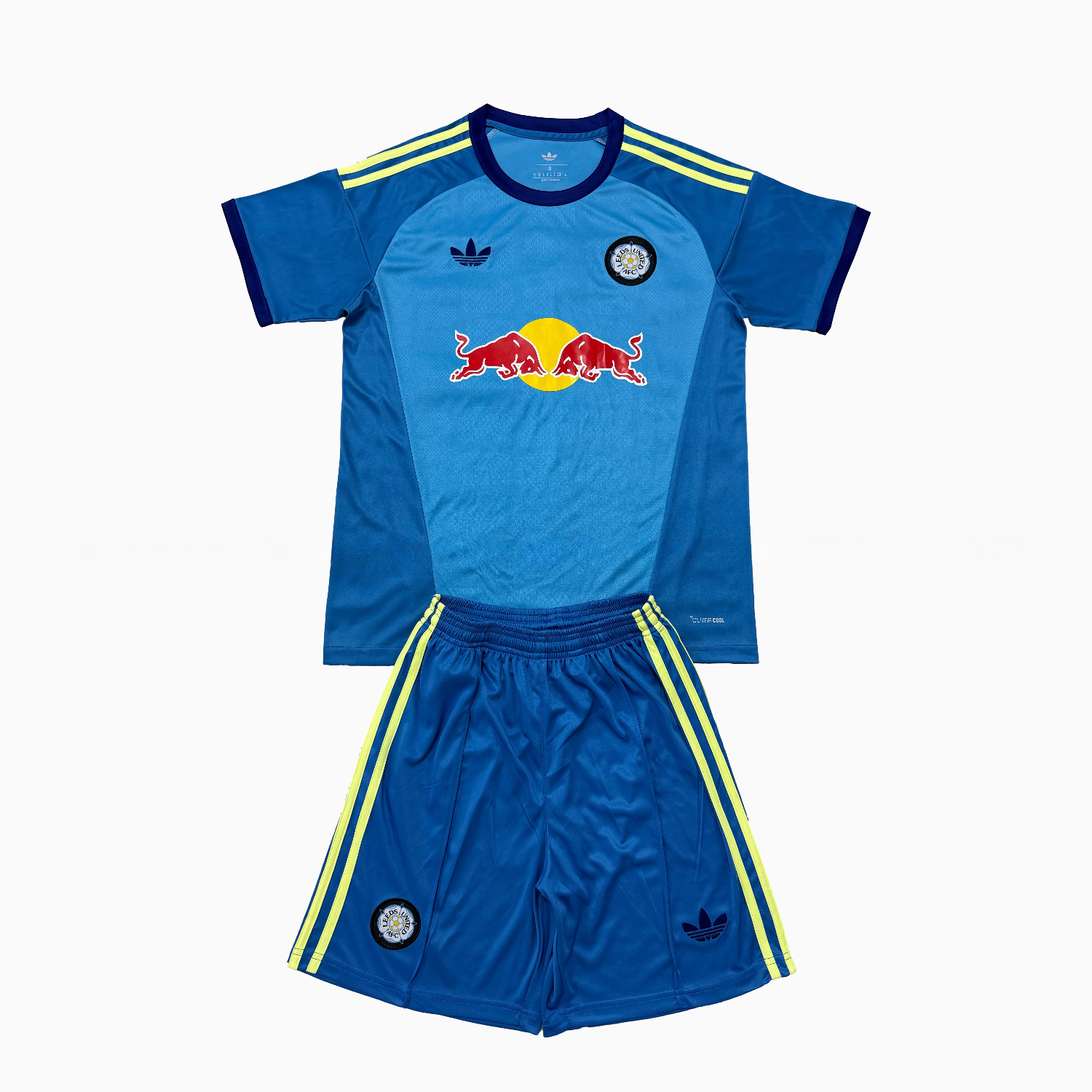 Leeds United 26-27 Blue Goalkeeper Men's Adult Jersey Set - Fans Version - ManixJersey