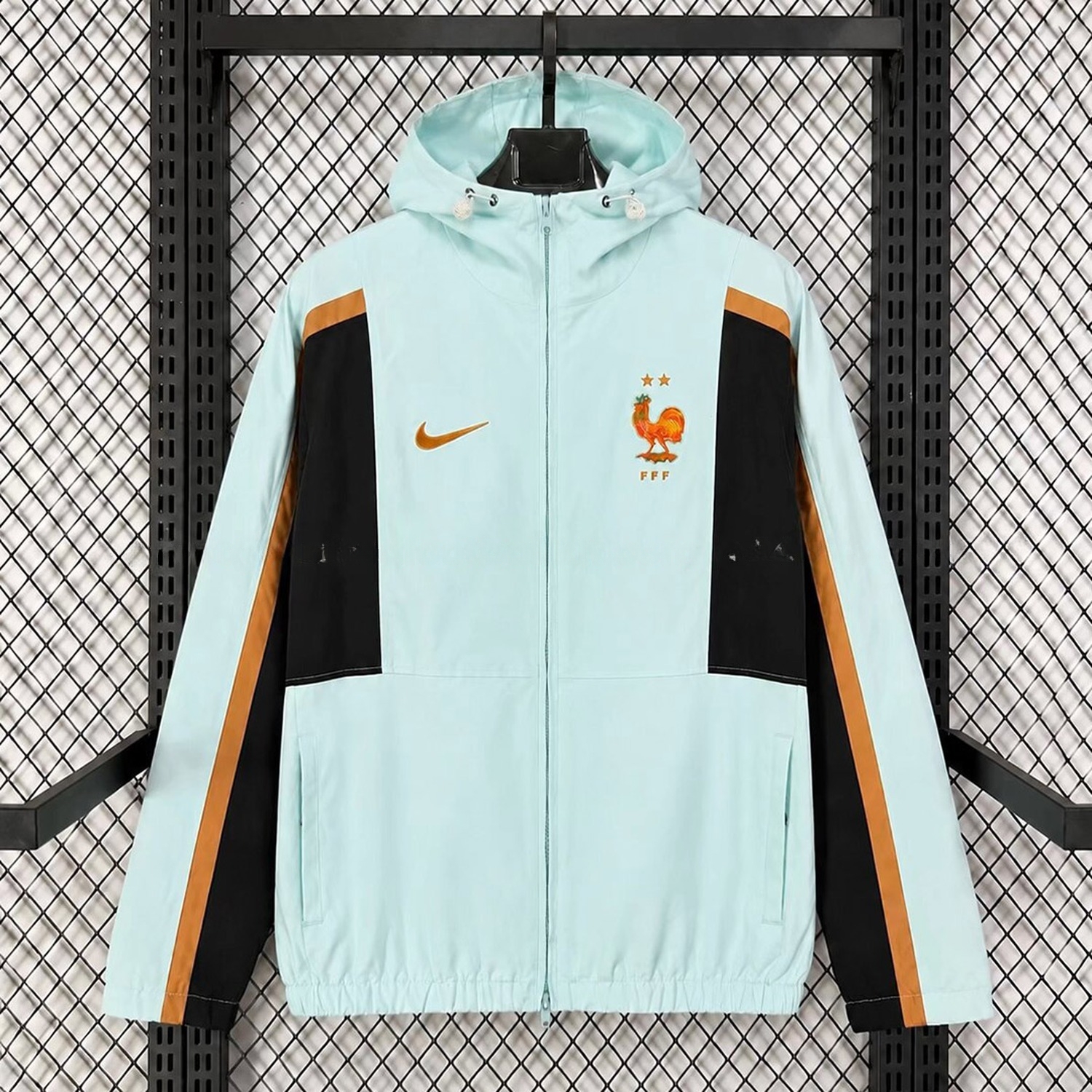 France 2026 Energy Light Blue Woven Windbreaker - ManixJersey