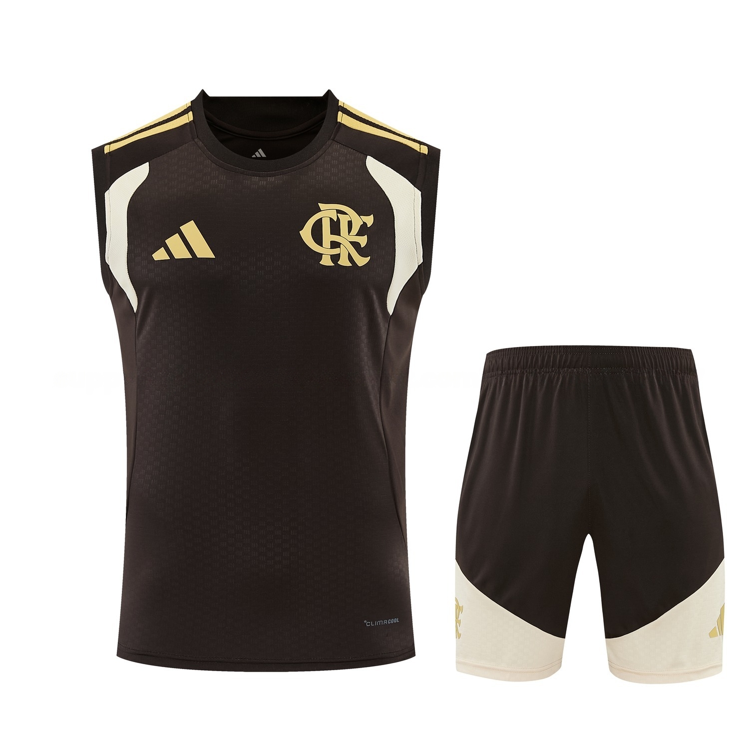 Flamengo 26-27 Vest Training Set - Brown Vest and Shorts - ManixJersey
