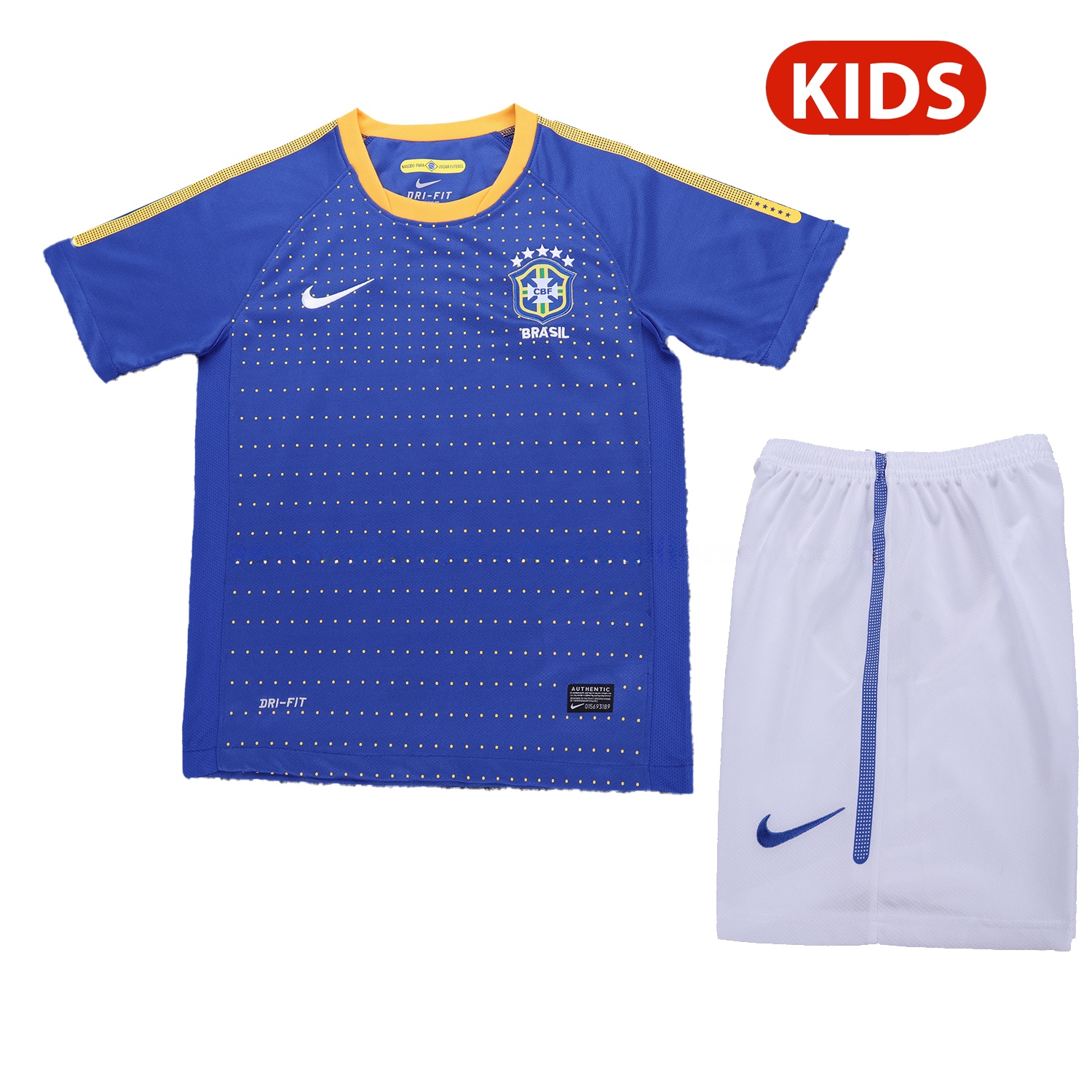 Retro Brazil 2010 Away Kids Kit - ManixJersey