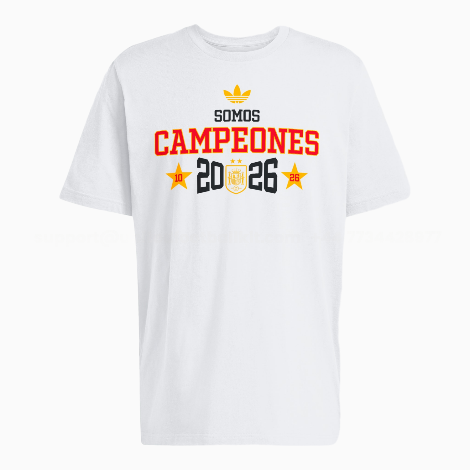 Spain 2026 World Cup Somos Campeones White T-shirt - ManixJersey