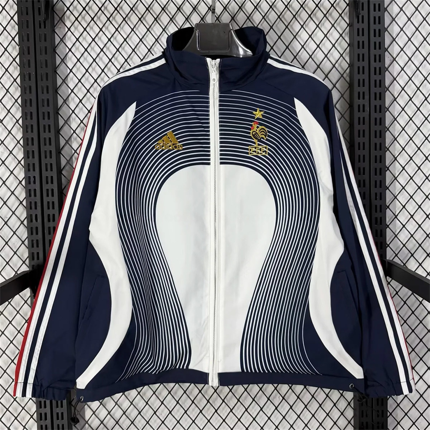 France 2026 Windbreaker Jacket - Black With White - ManixJersey