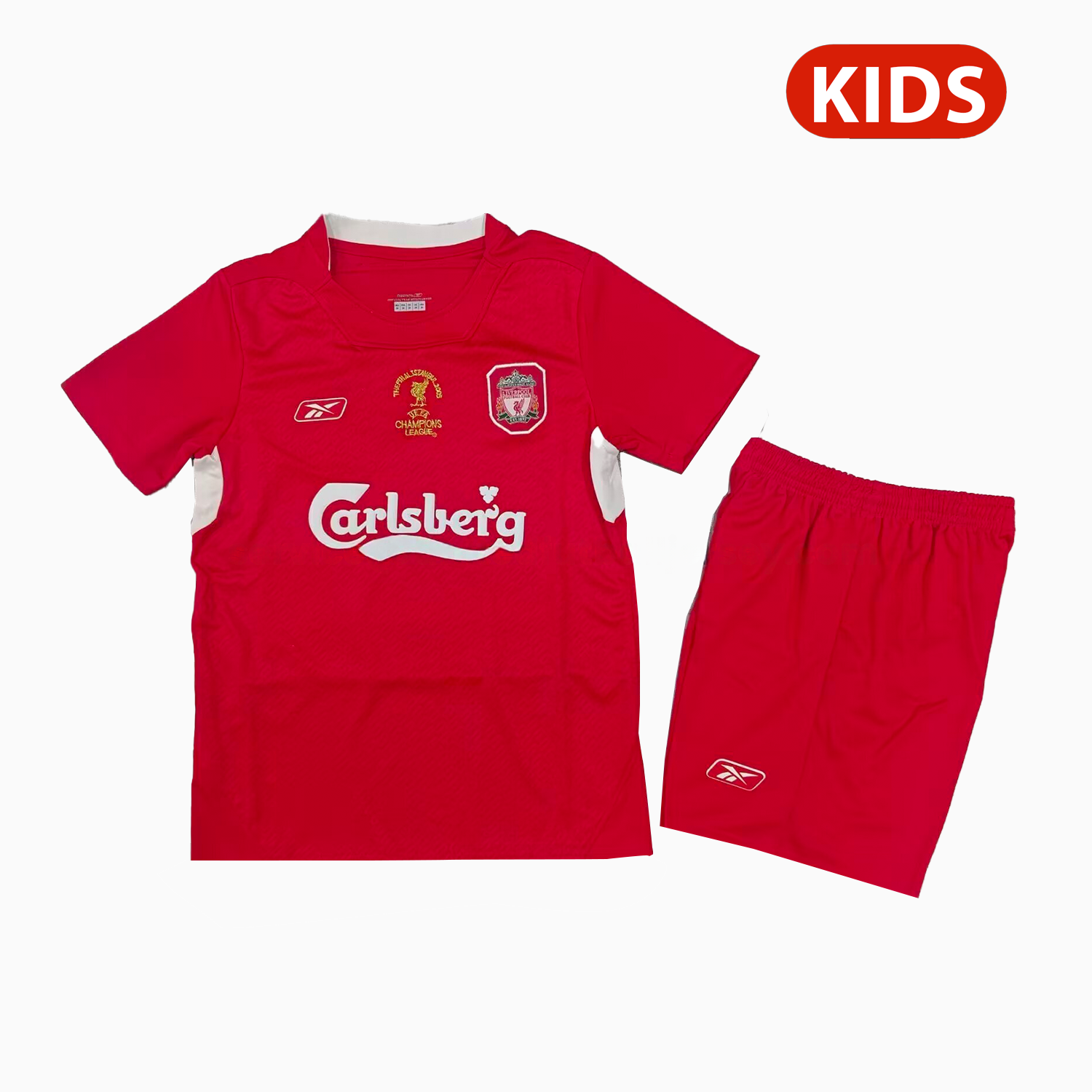 Retro Liver.pool 2004-05 Home Kids Kit - ManixJersey
