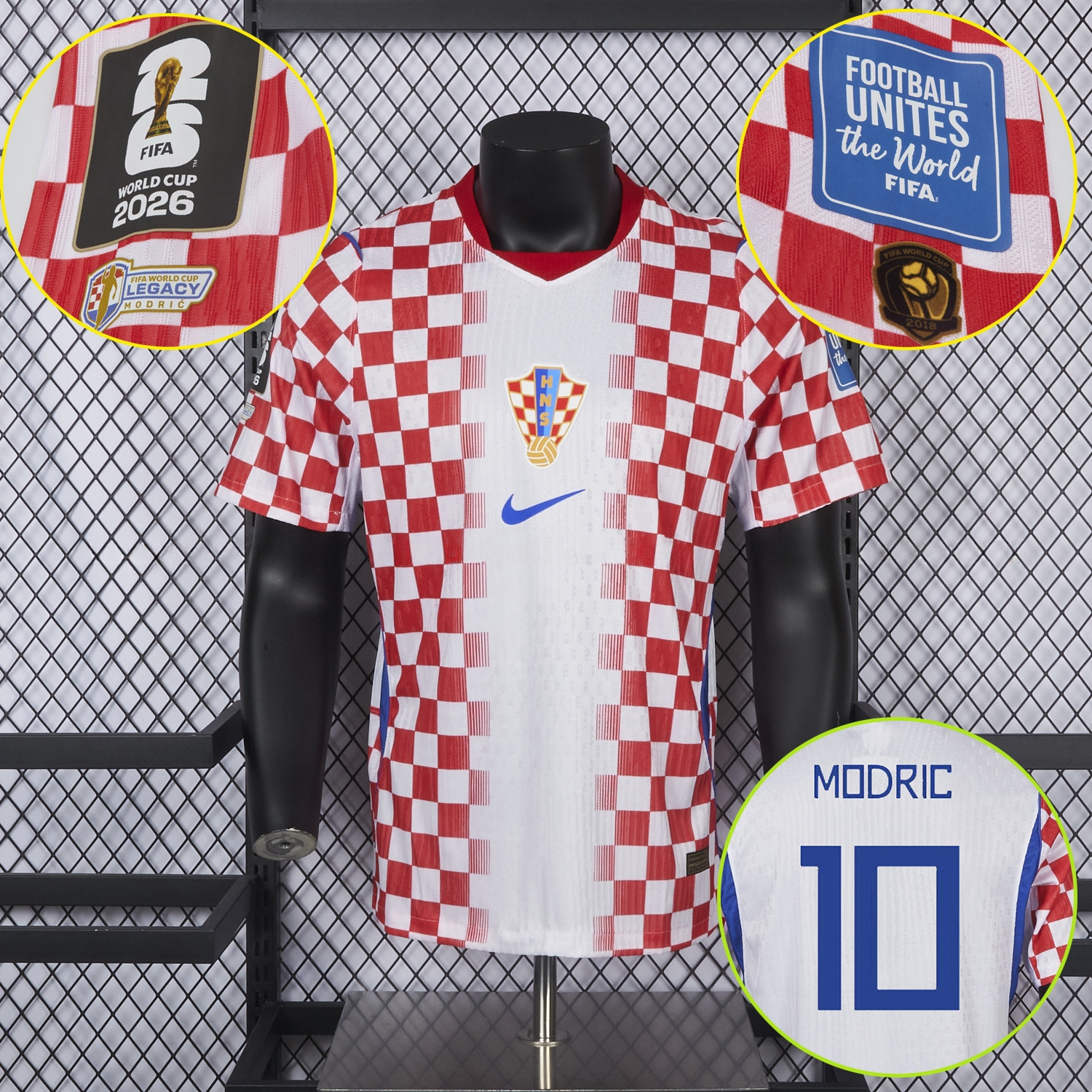 【Modrić # 10】Croatia 2026 Home Jersey - Player Version - ManixJersey