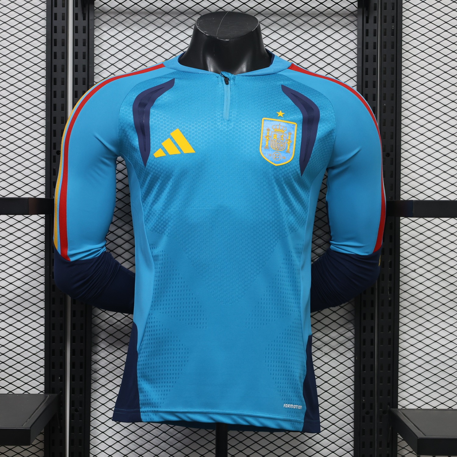 Spain 2026 Light Blue Long Sleeves Training Jersey - Player Version - ManixJersey