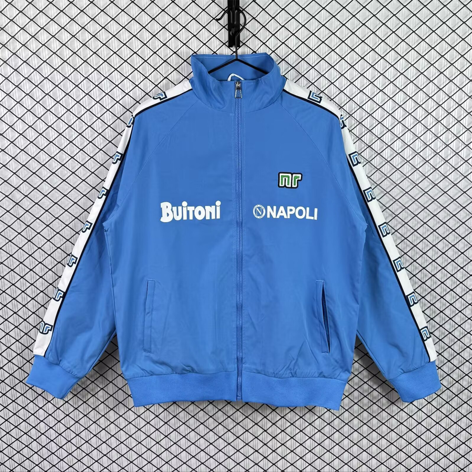 Retro Napoli 1987-88 Blue Windbreaker - ManixJersey