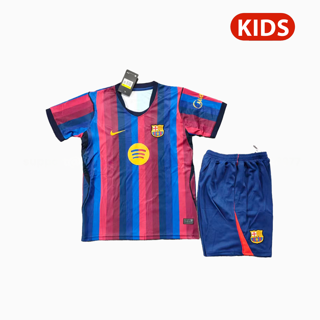 Barcelona 26-27 Home Kids Kit - ManixJersey