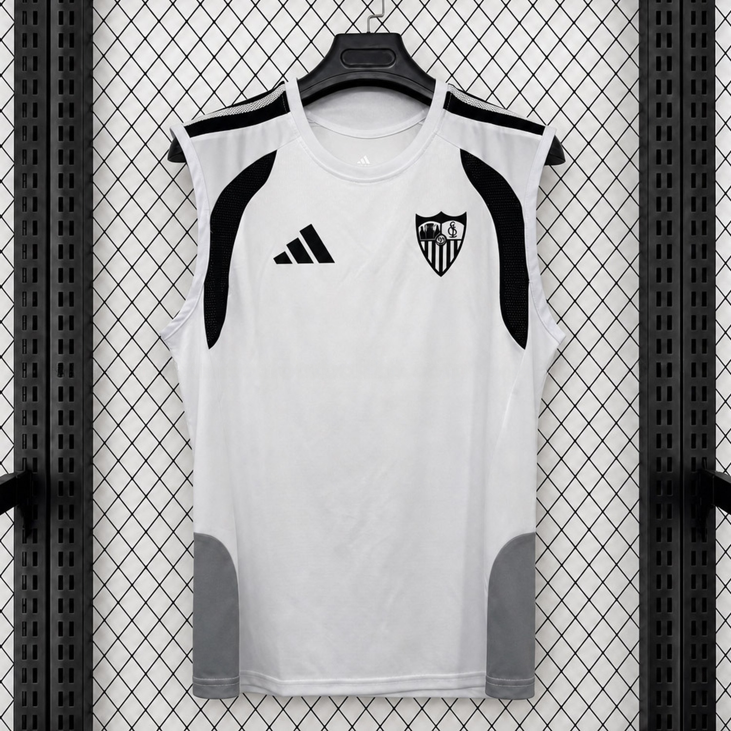 Sevilla 26-27 White Training Vest - Fans Version - ManixJersey