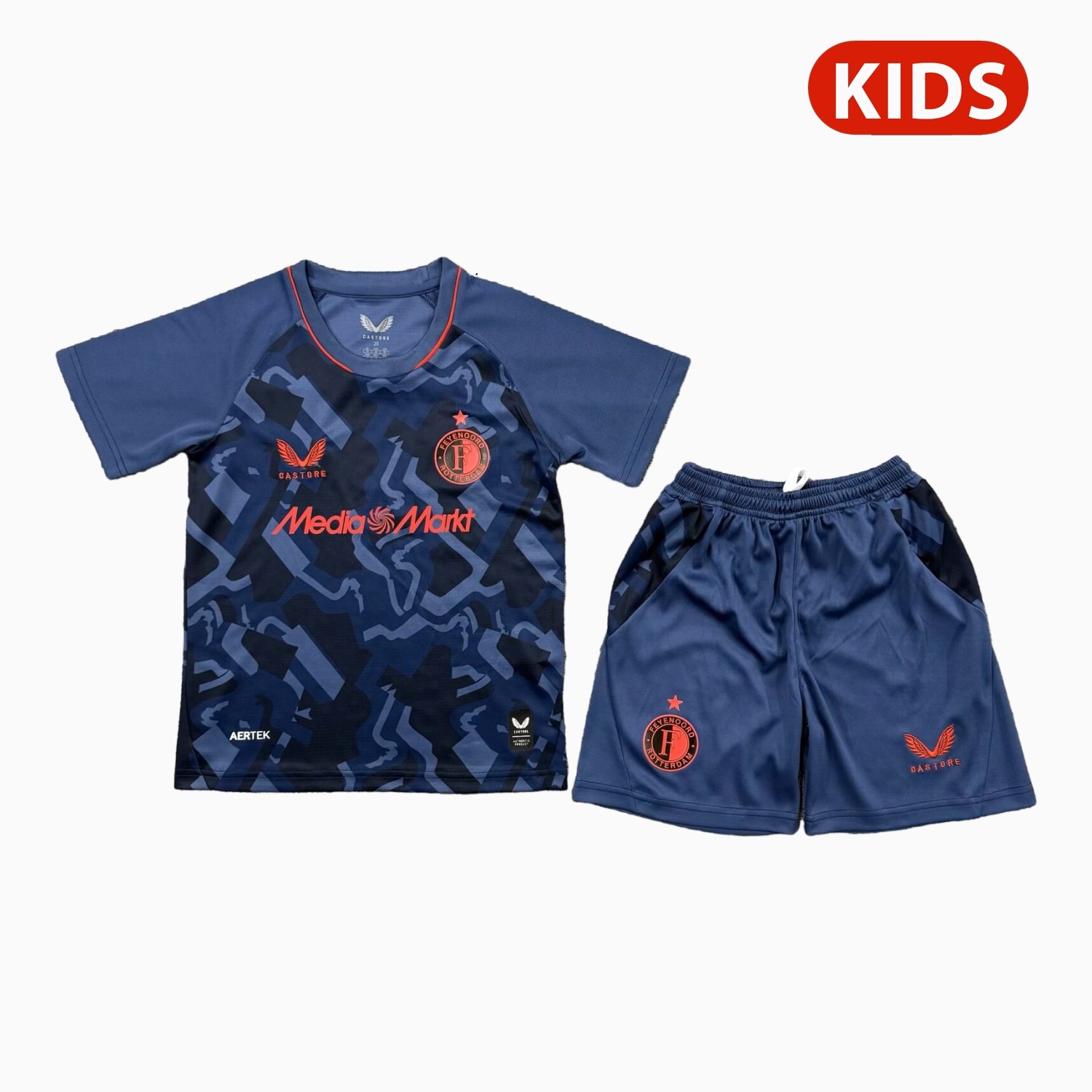 Feyenoord 26-27 Third Navy Camouflage Kids Kit - ManixJersey
