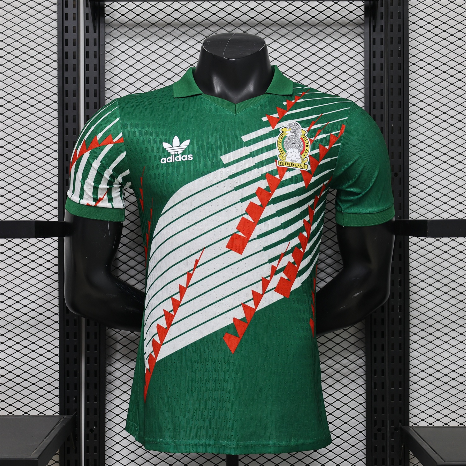 Mexico 2026 Red-White Stripes Green Special Jersey - Player Version - ManixJersey