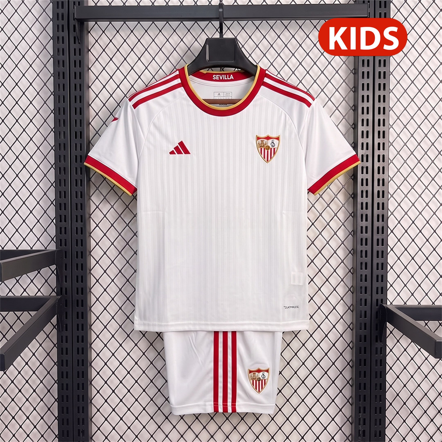 Sevilla 26-27 Home Kids Kit - Fans Version - ManixJersey