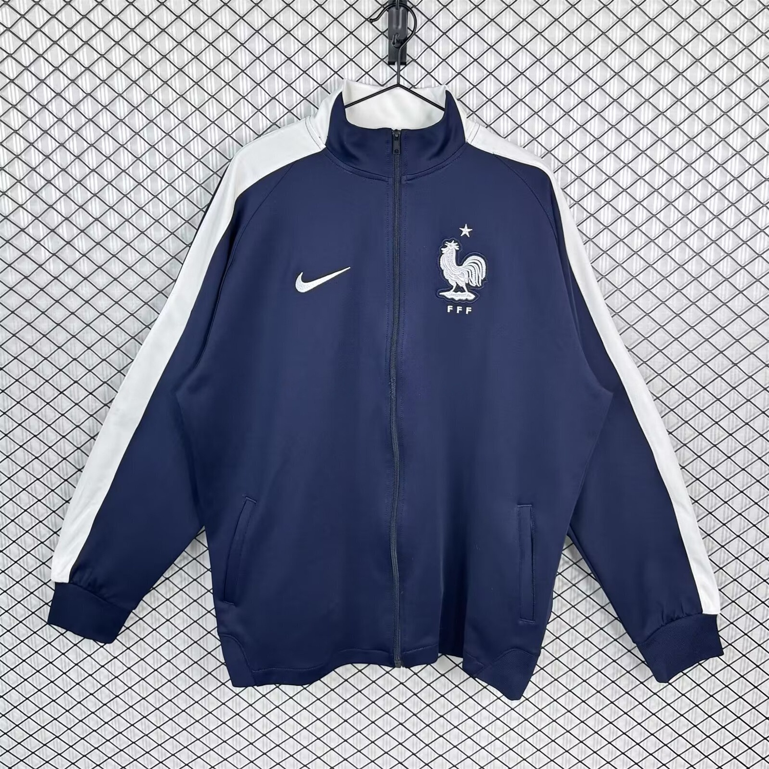 Retro France 2014 Home Windbreaker - ManixJersey