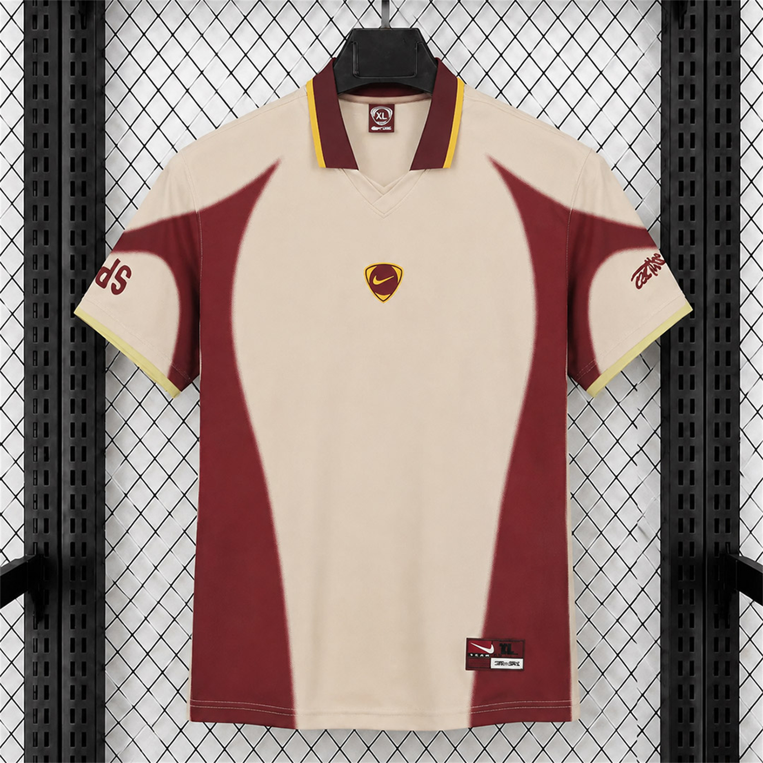 Spain 2026 T90 Off‐white Retro Style Jersey - Fans Version - ManixJersey