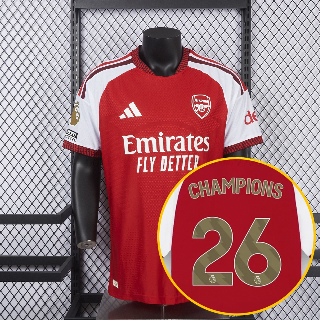 【Champion 26 Font】Arsenal 26-27 Home Jersey - Player Version - ManixJersey