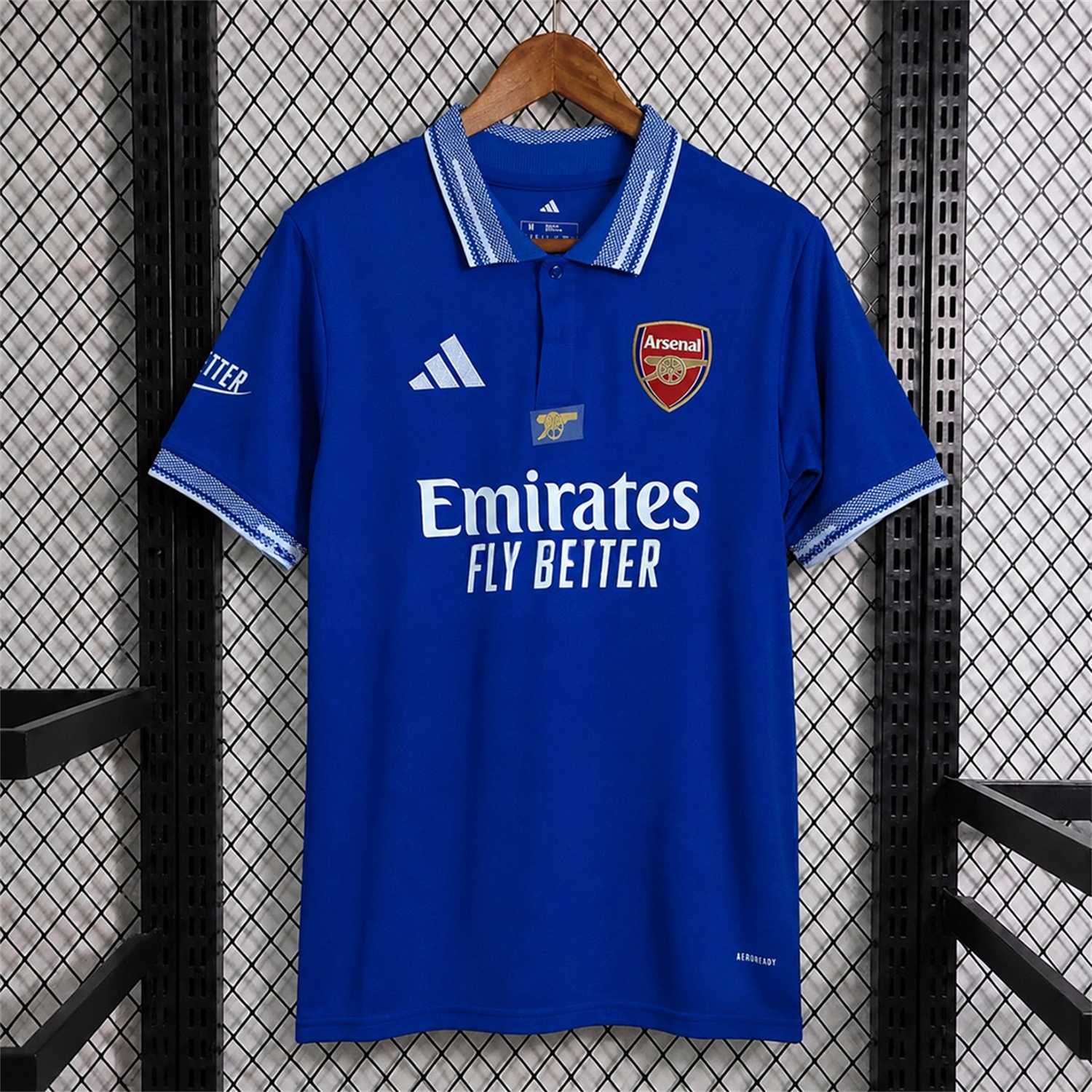 Arsenal 26-27 Solid Bright Blue Polo - Fans Version - ManixJersey