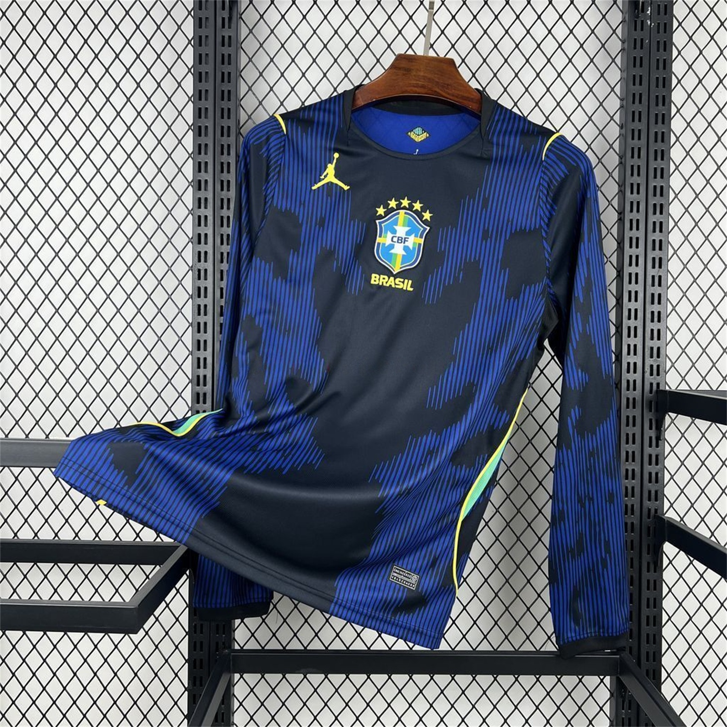 Brazil 2026 Away Blue Long Sleeves Jersey - Fans Version - ManixJersey