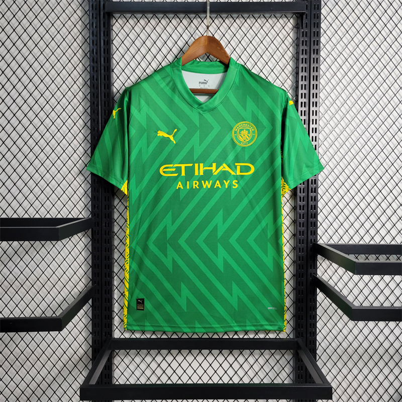 Manchester City 23-24 Green Goalkeeper Jersey - Fans Version - ManixJersey