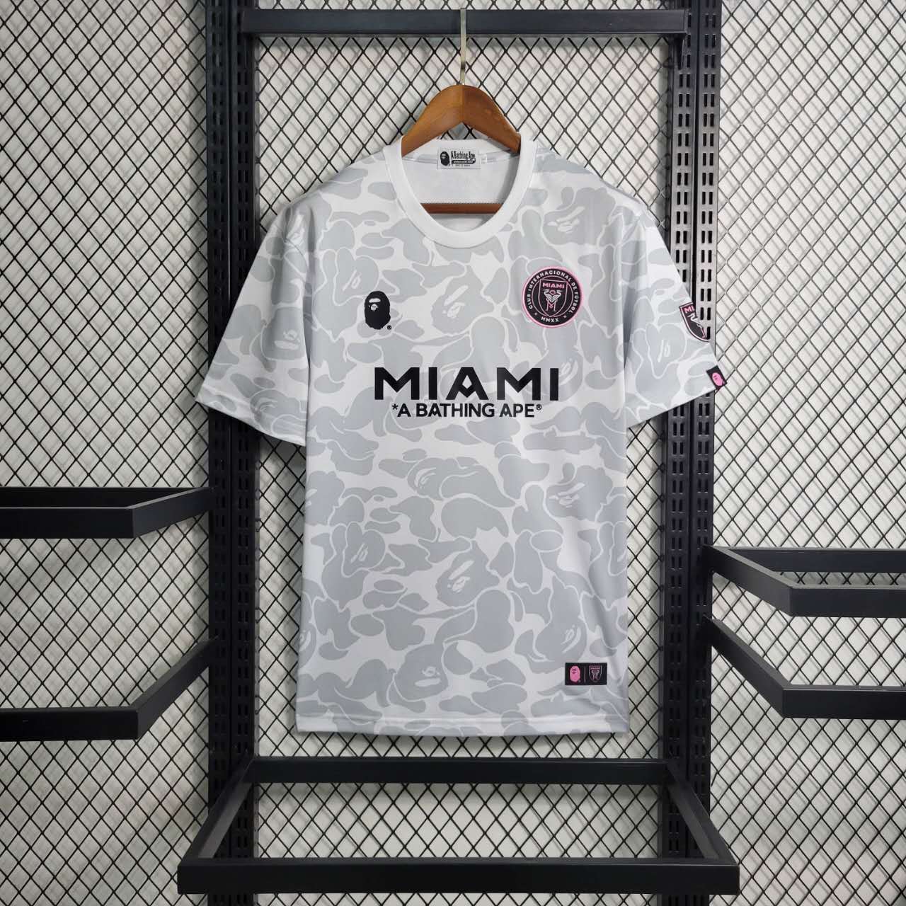 INT M.A.M x A.P.E 23-24 White Special Edition Jersey - Fans Version - ManixJersey