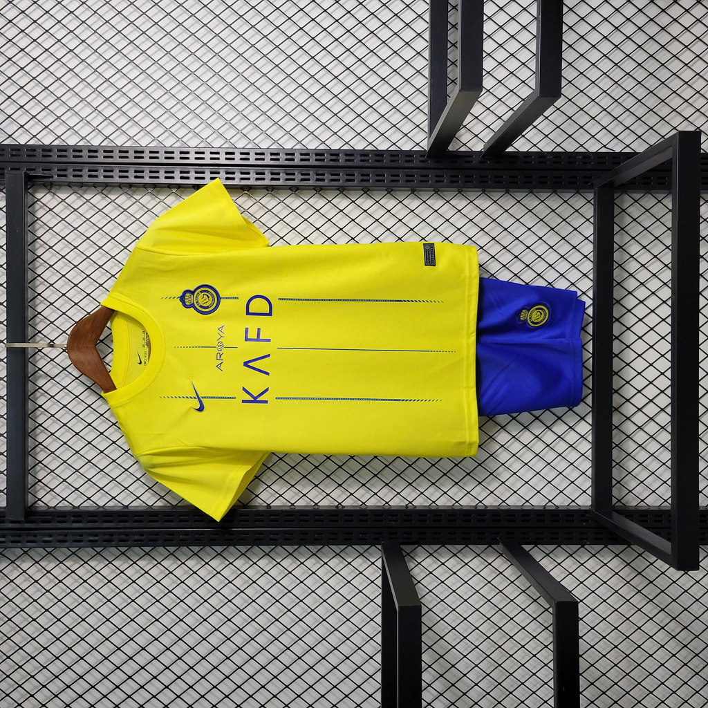 Al Nassr Riyadh Victory 23-24 Home Kids Kit - ManixJersey
