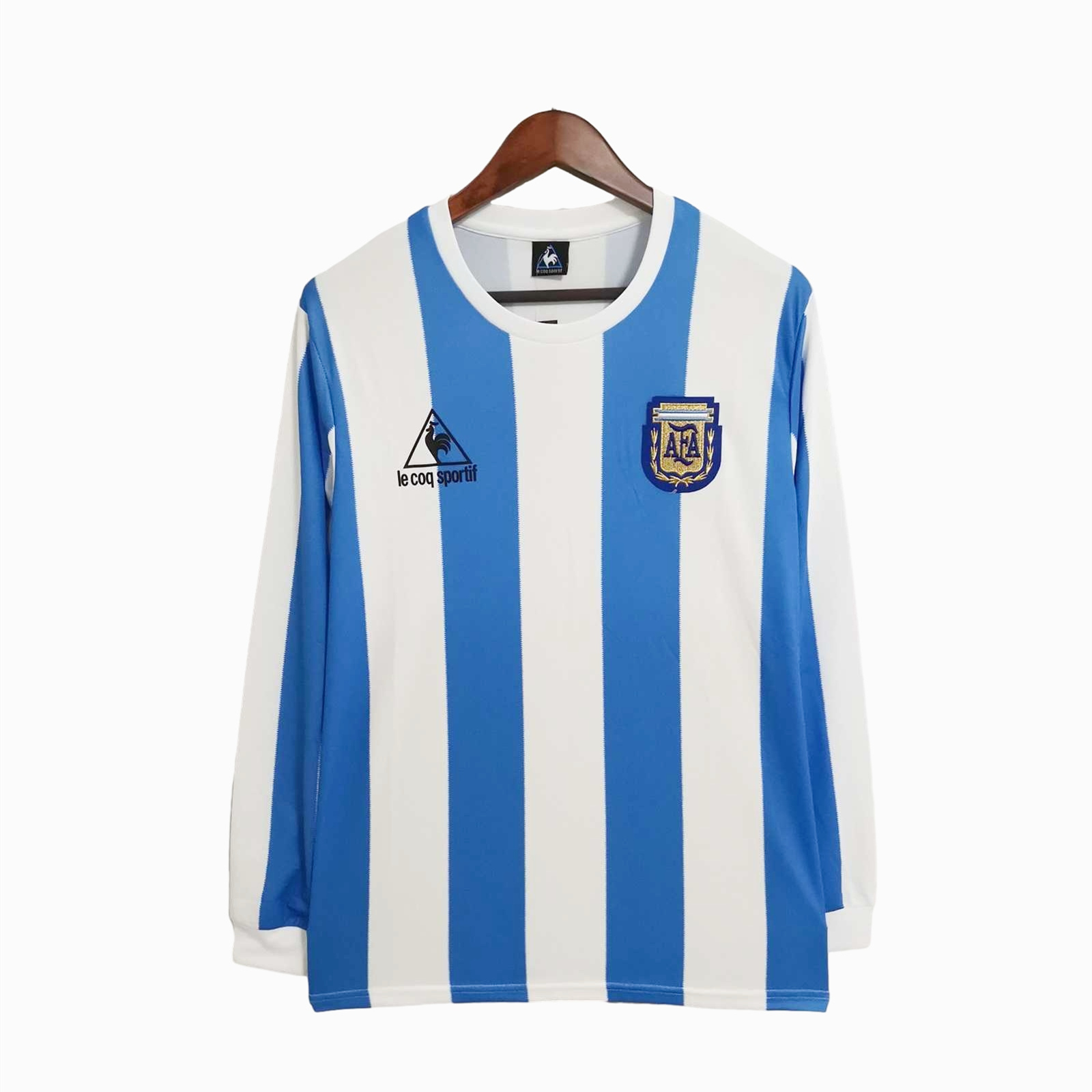 Retro Argentina 1986 Home Stadium Long Sleeve Jersey - ManixJersey