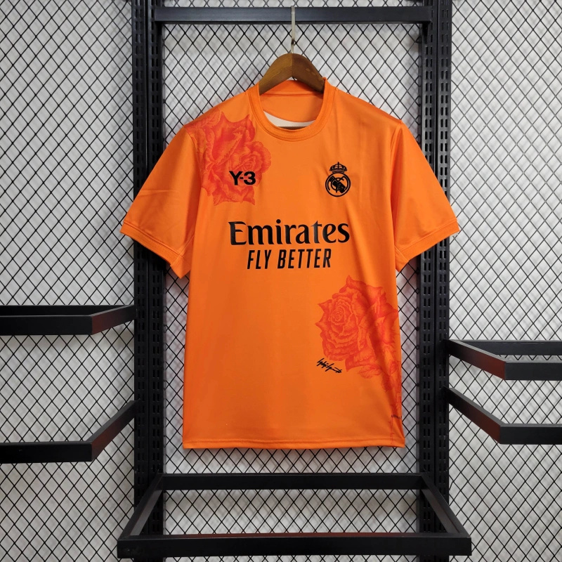 Real Madrid 23-24 Y-3 Orange Special Edition Jersey - Fans Version - ManixJersey