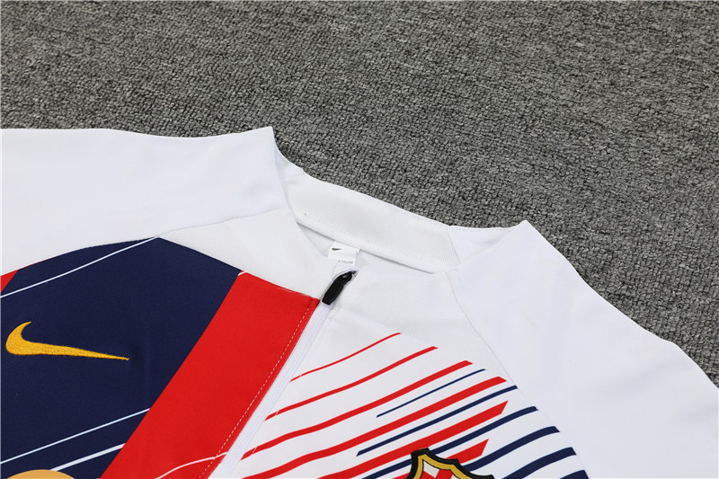 B.A.R.S.A 23-24 Long Sleeve Training Set -White - ManixJersey