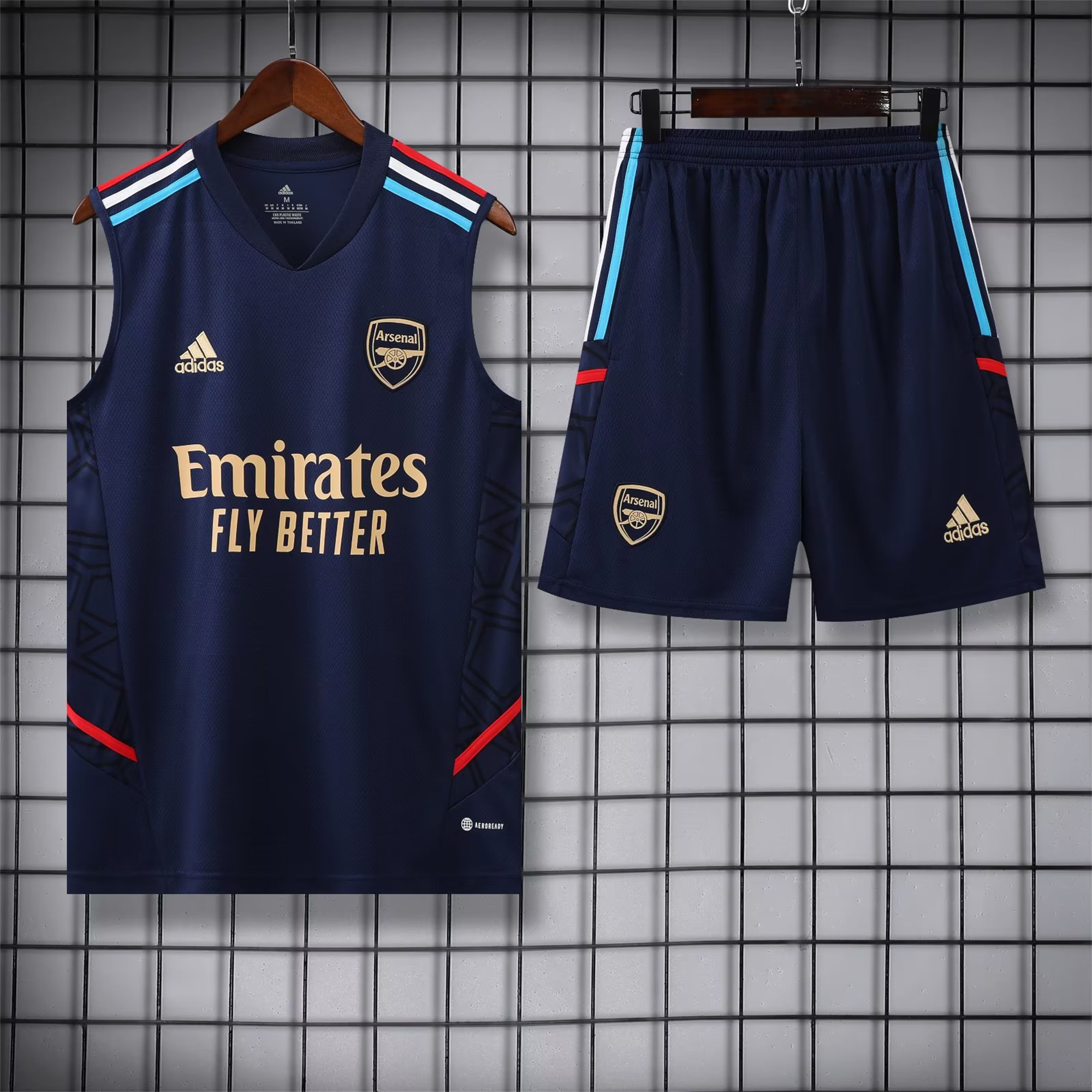Arsenal 23-24 Player Vest Training Set Blue - ManixJersey