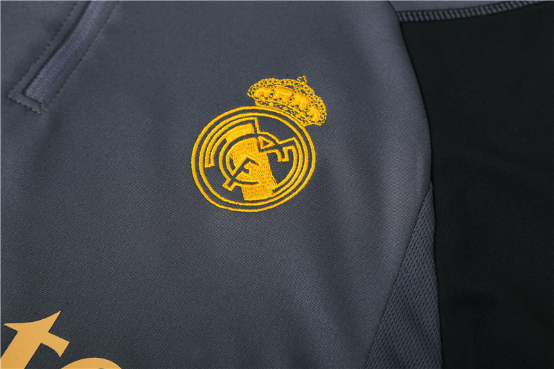 Real Madrid 23-24 Long Sleeve Training Set -Dark Grey - ManixJersey