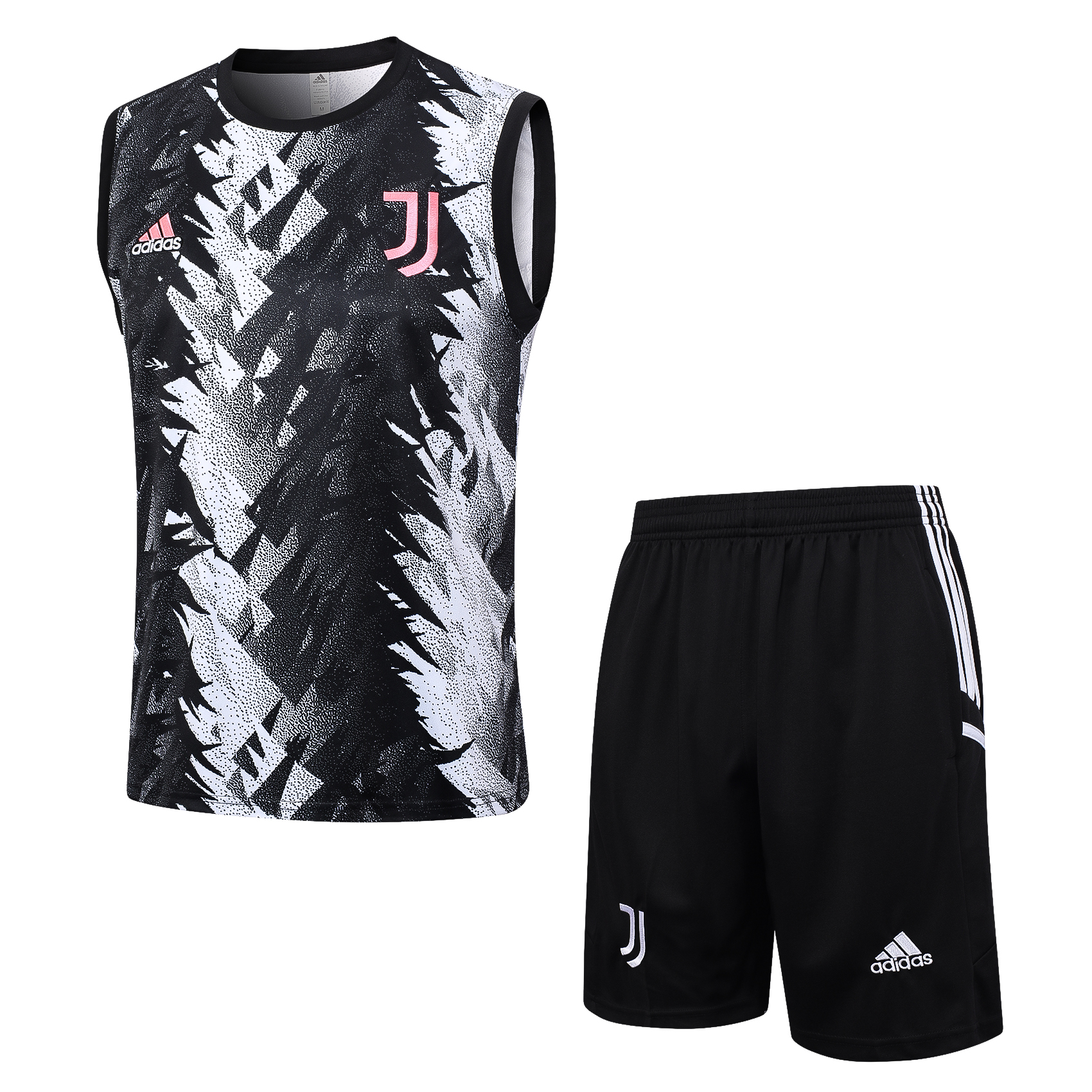 23-24 Juventus Black Training Vest Suit - ManixJersey