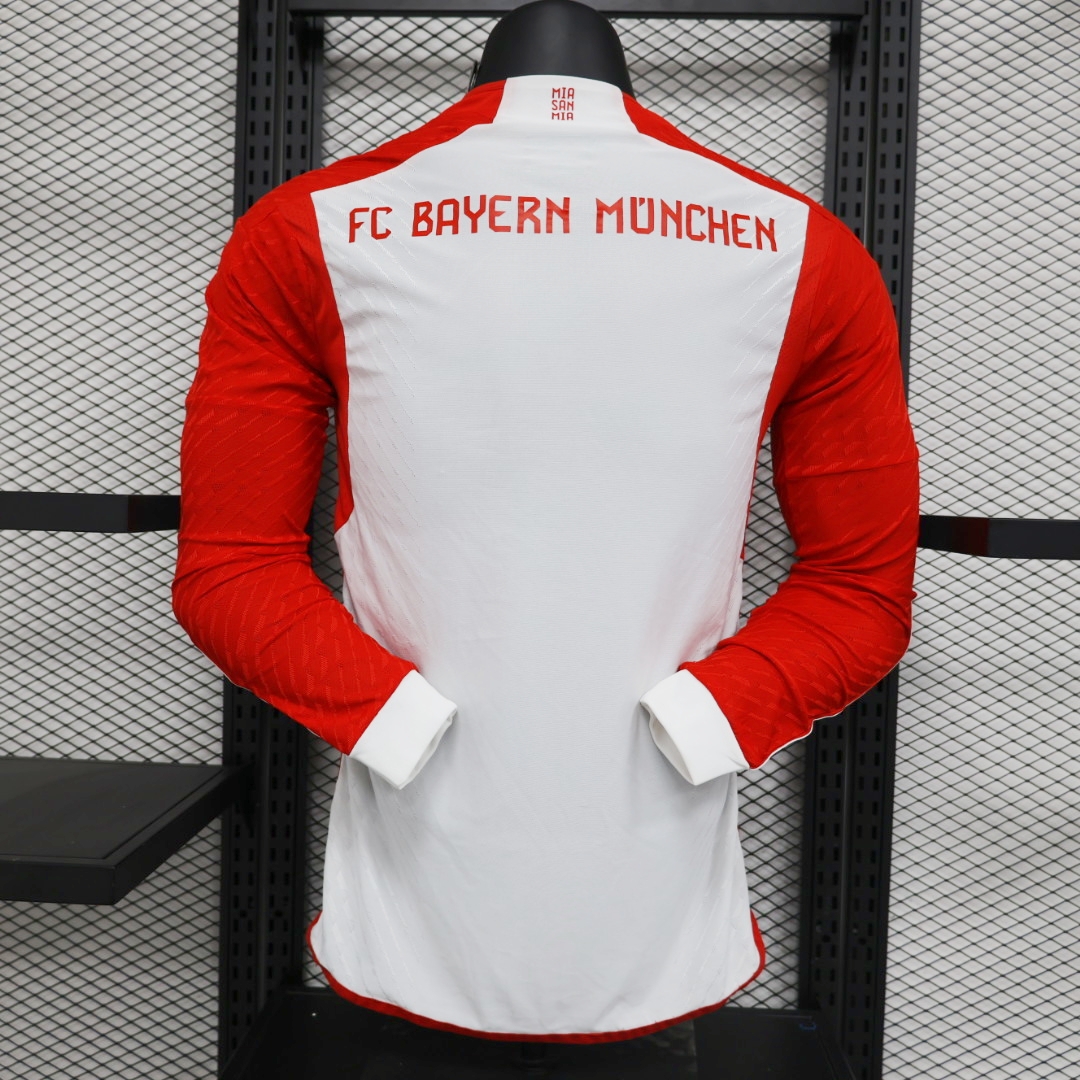 Bayern Munich 23-24 Home Long Sleeve Jersey - Player Version - ManixJersey