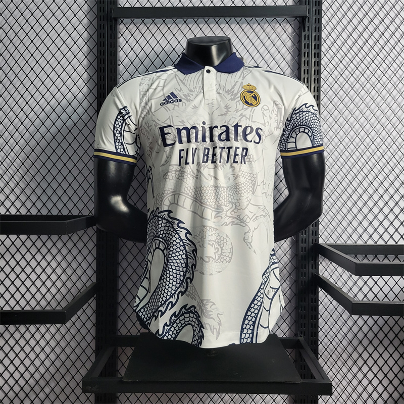 23/24 Real Madrid White Dragon Jersey - Player Version - ManixJersey
