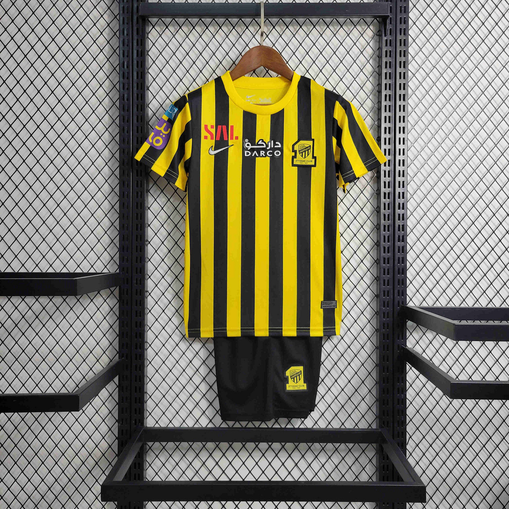 Al Ittihad Jeddah United 23-24 Home Kids Kit - Size 16-28 - ManixJersey